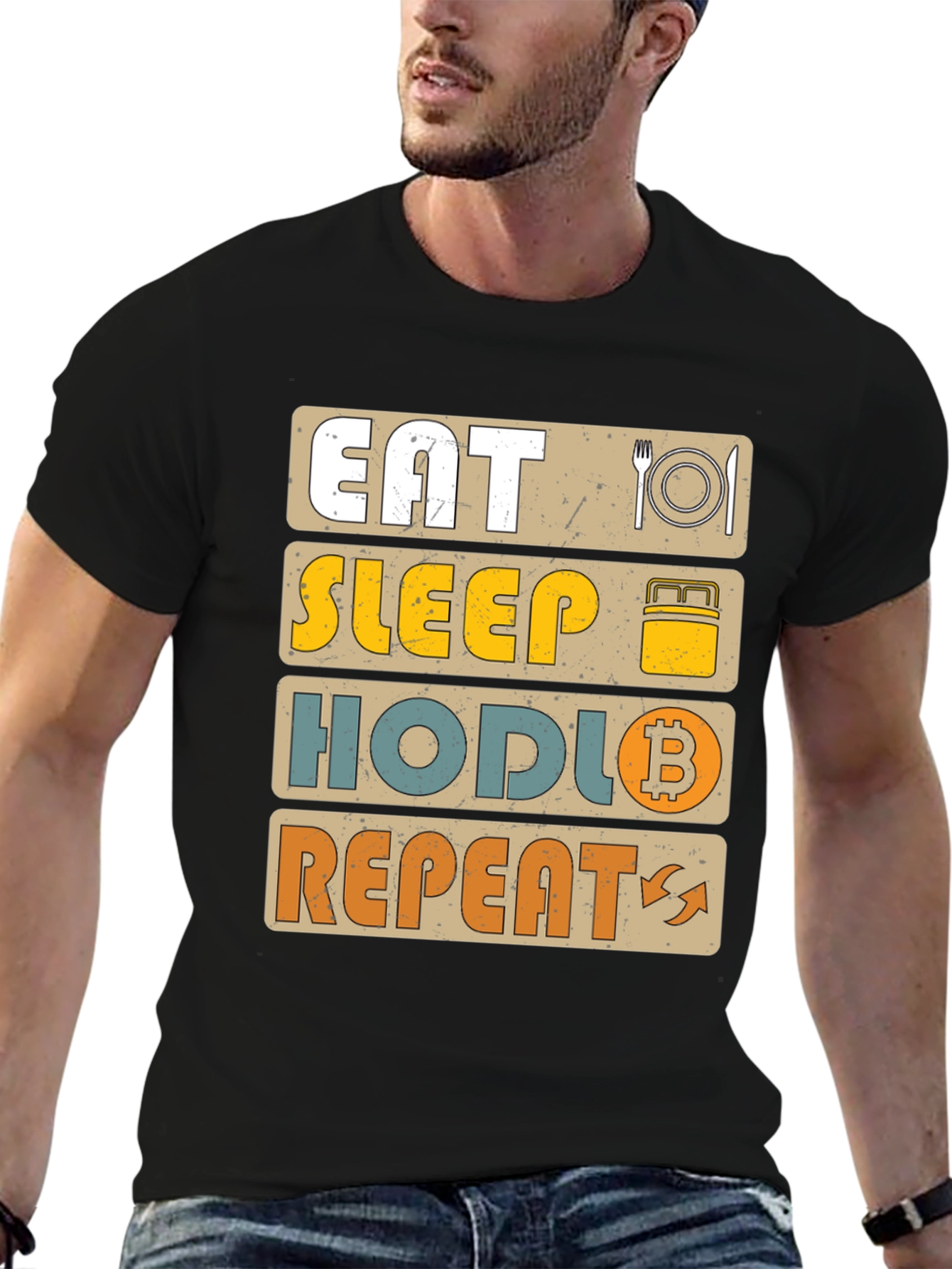 Eat Sleep Hodl Repeat Crypto T-Shirt