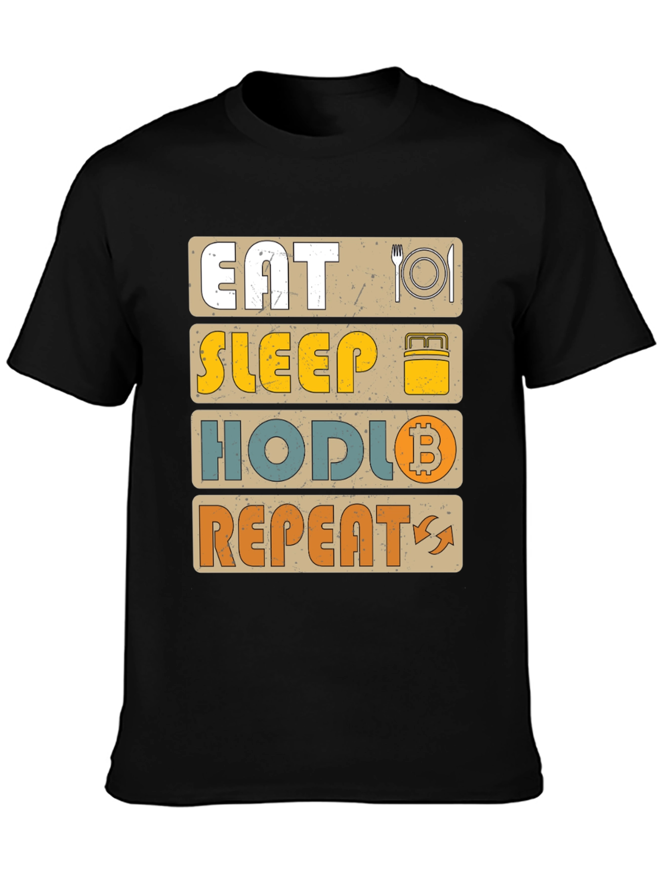Eat Sleep Hodl Repeat Crypto T-Shirt