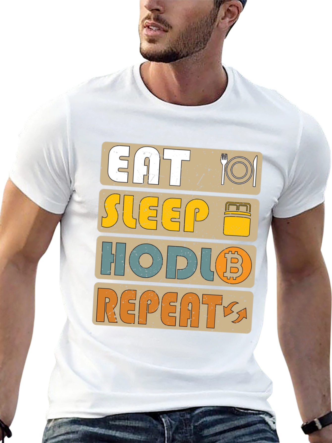 Eat Sleep Hodl Repeat Crypto T-Shirt