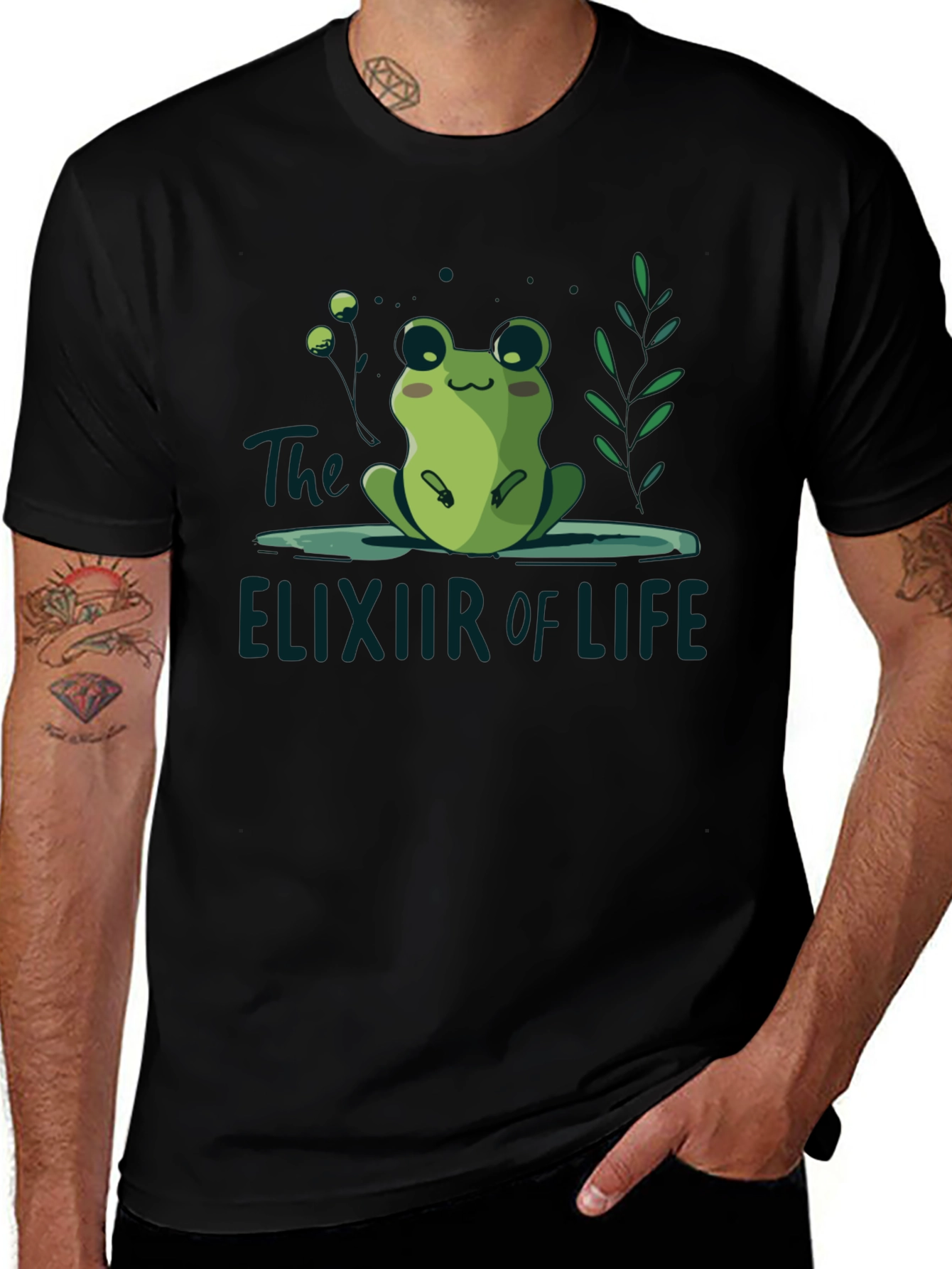 Frog Elixir of Life Graphic Tee - Relaxed Fit