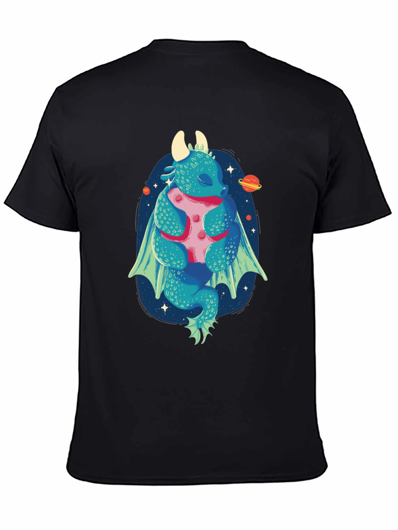 Dragon Hugging Moon Graphic Tee