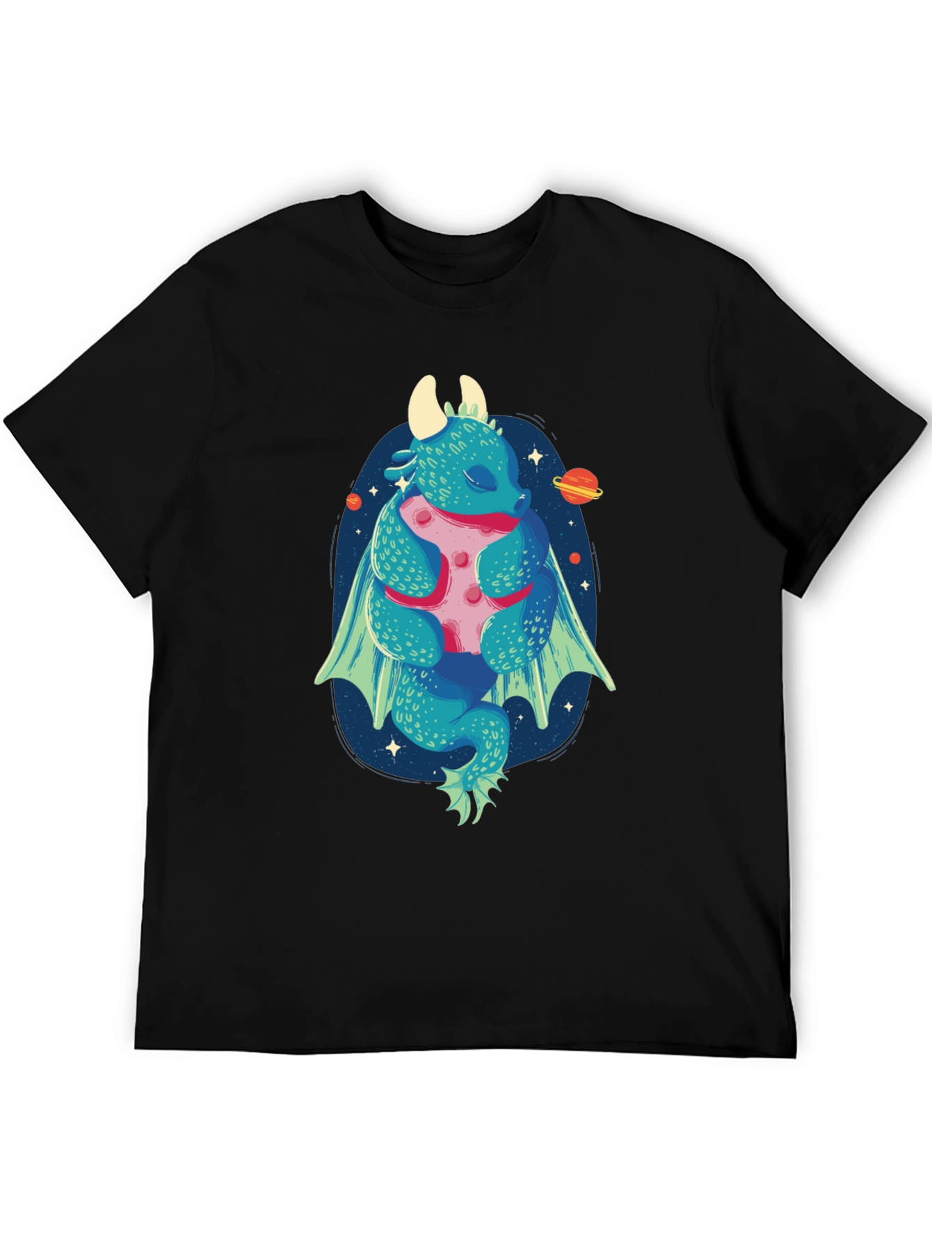 Dragon Hugging Moon Graphic Tee