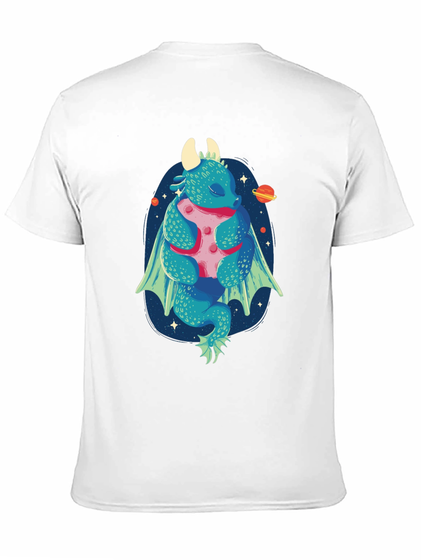 Dragon Hugging Moon Graphic Tee