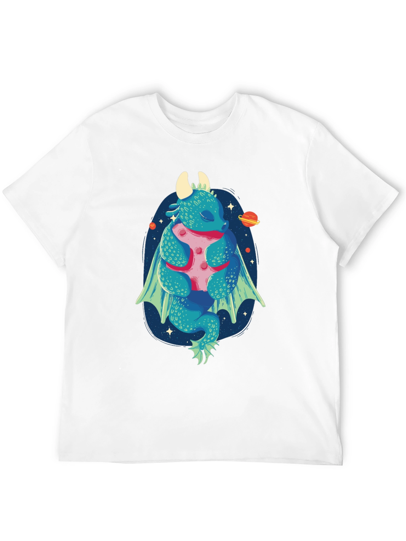 Dragon Hugging Moon Graphic Tee