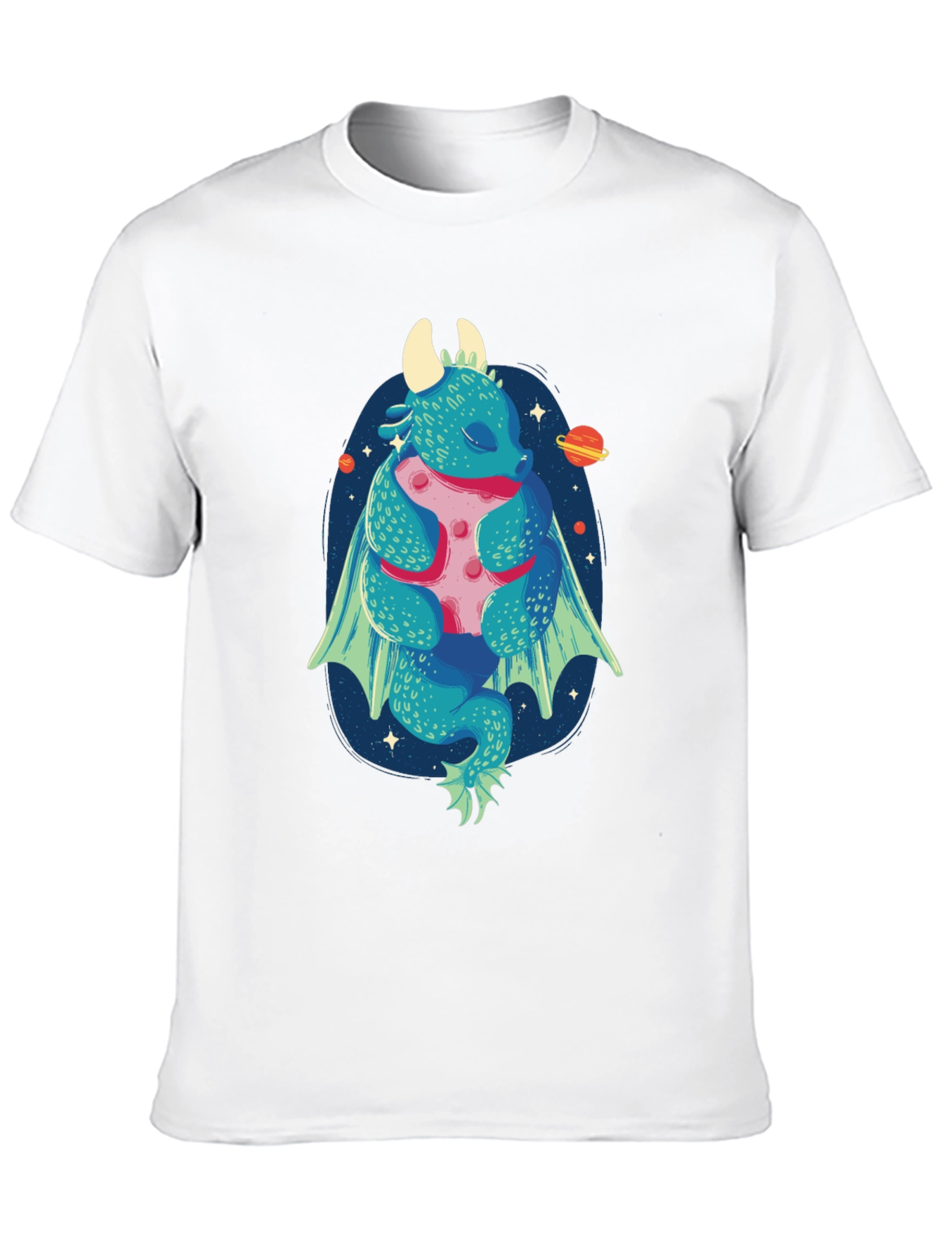 Dragon Hugging Moon Graphic Tee