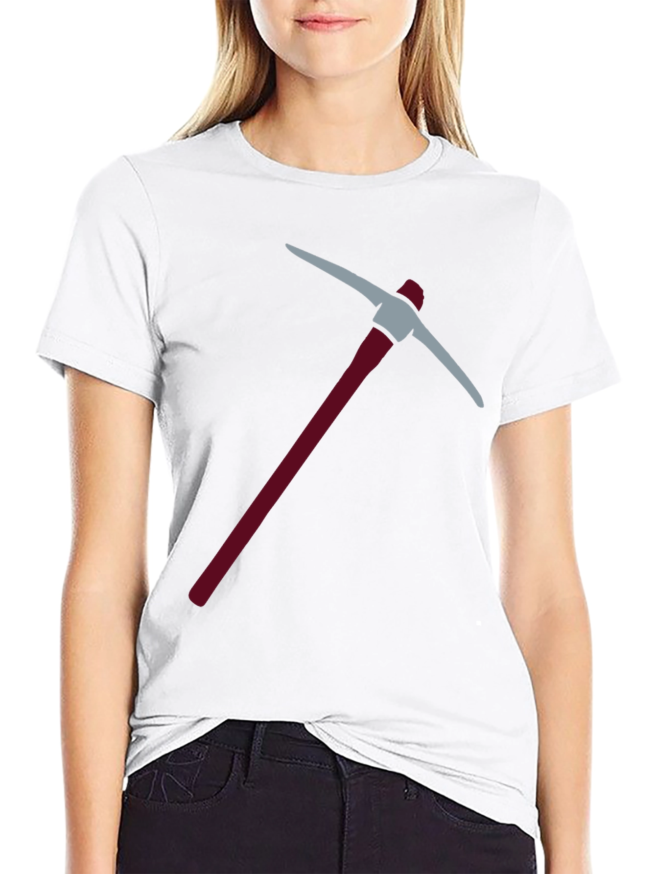 Pickaxe Graphic Tee - Black Crew Neck