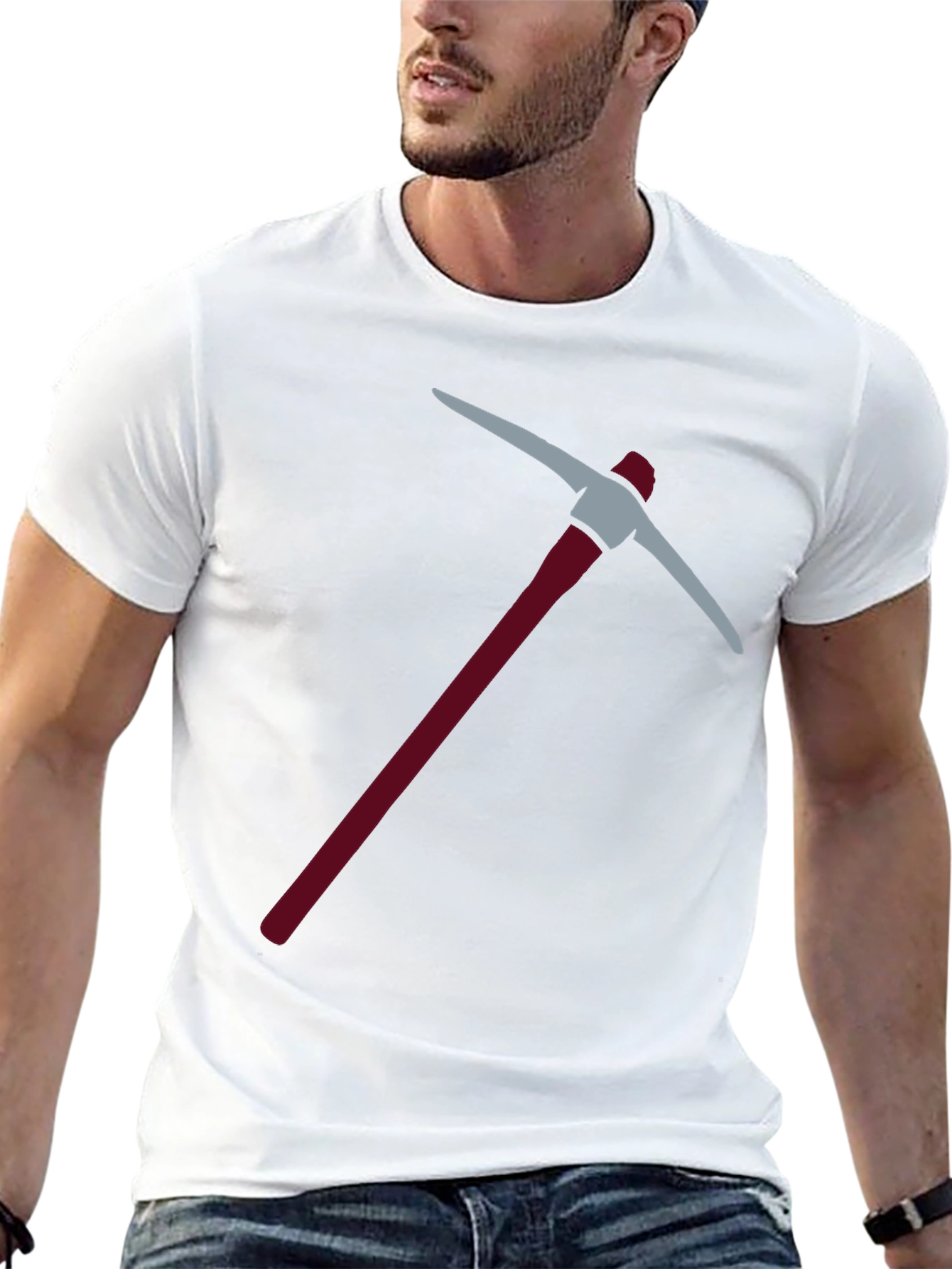 Pickaxe Graphic Tee - Black Crew Neck