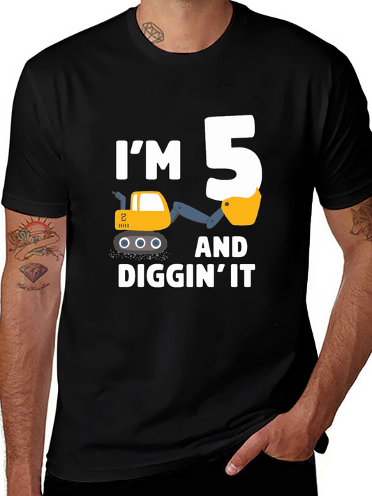 Im 5 and Diggin It Toddler Shirt