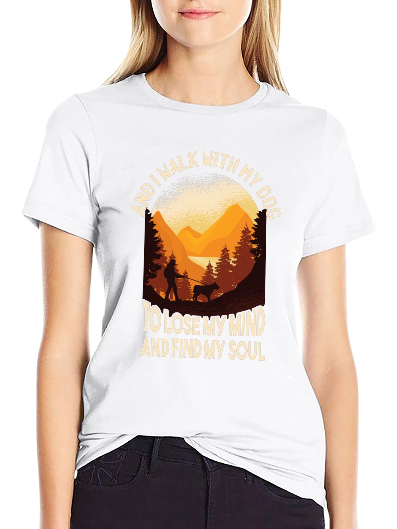 Dog Walk T-Shirt: Lose Mind Find Soul