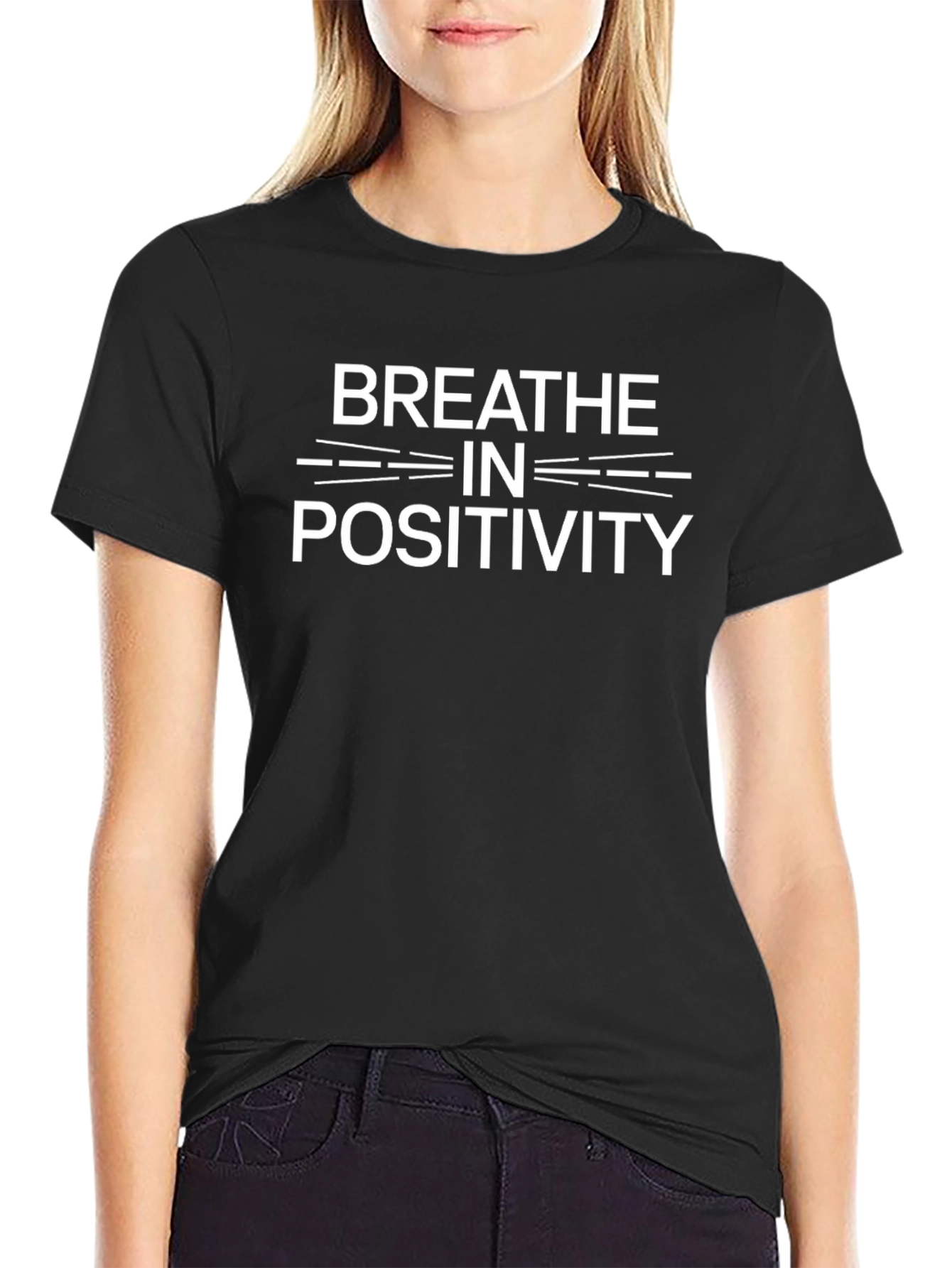 Breathe in Positivity Graphic T-Shirt