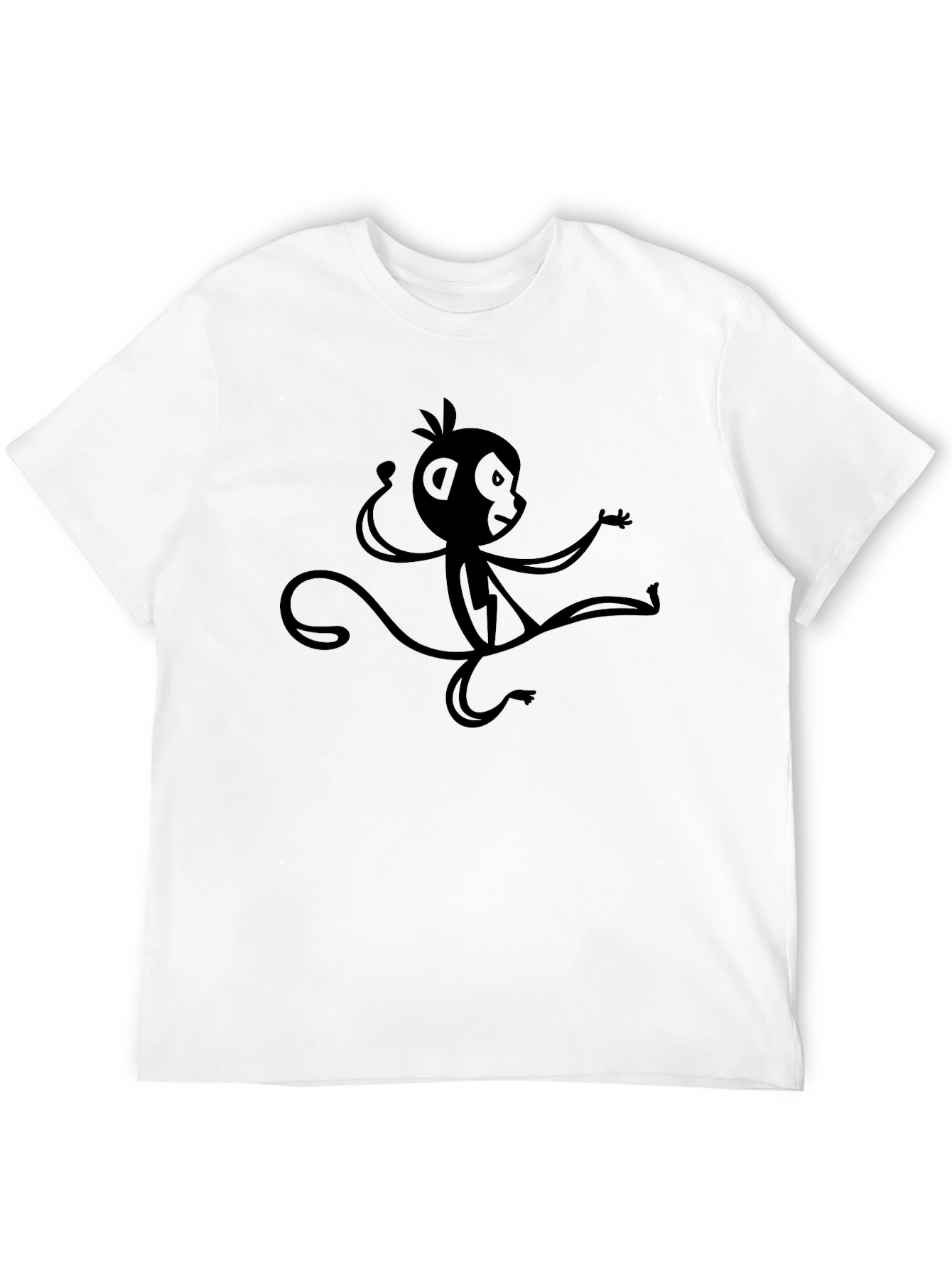 Monkey Graphic Black T-Shirt