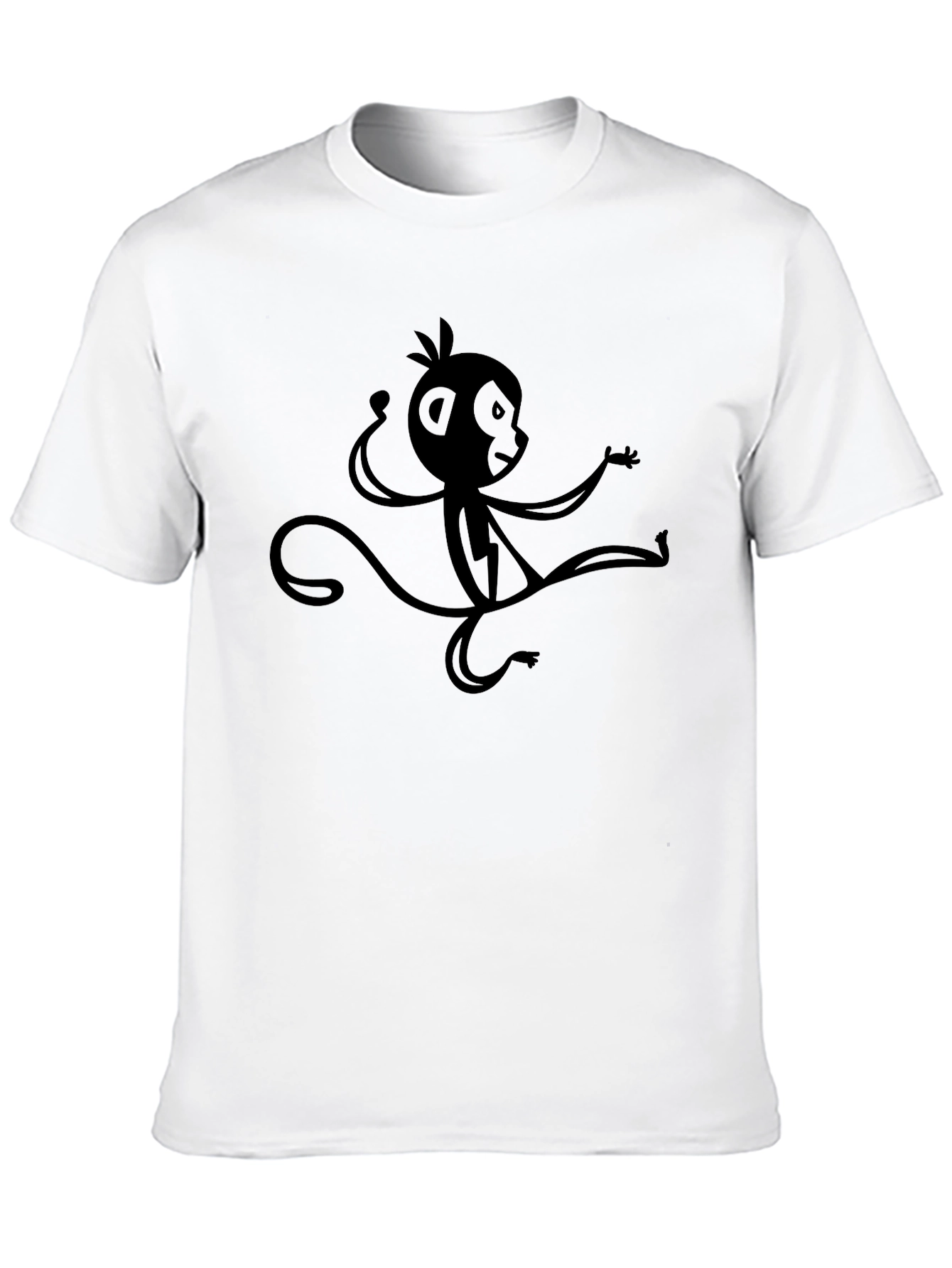 Monkey Graphic Black T-Shirt