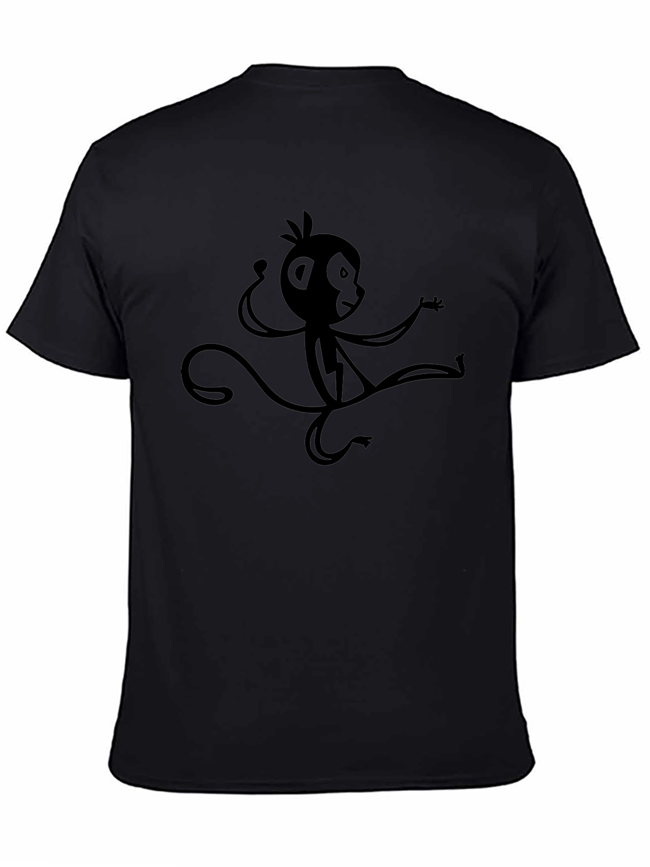 Monkey Graphic Black T-Shirt