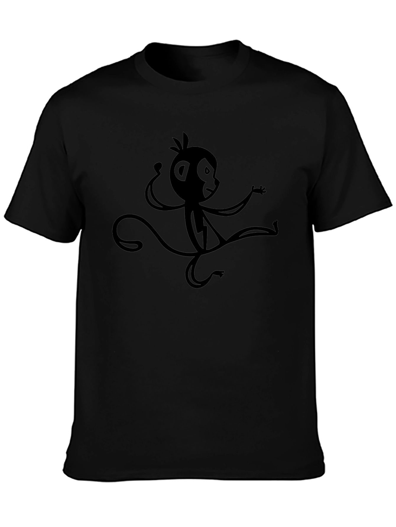 Monkey Graphic Black T-Shirt