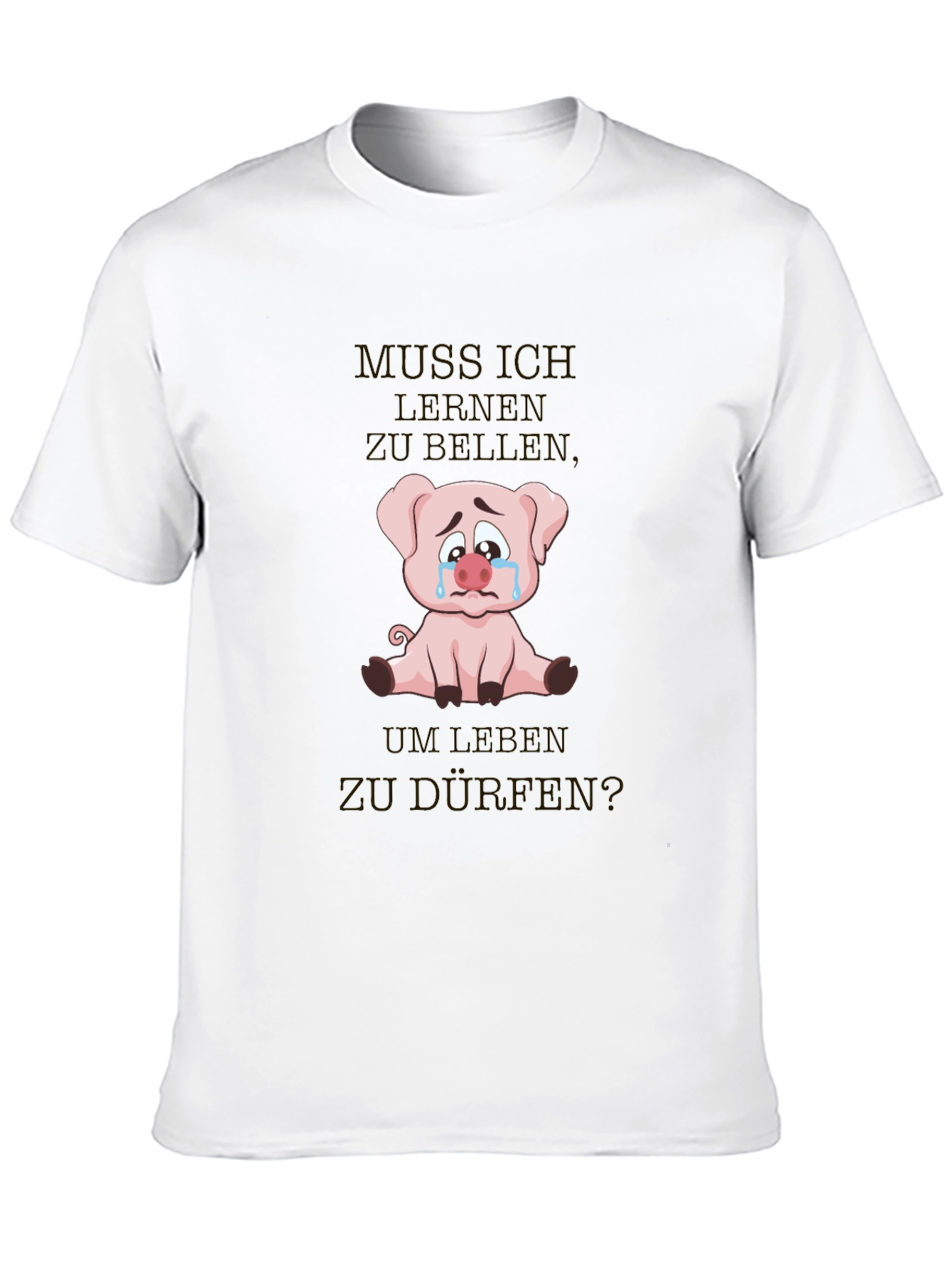 Sad Pig Graphic T-Shirt