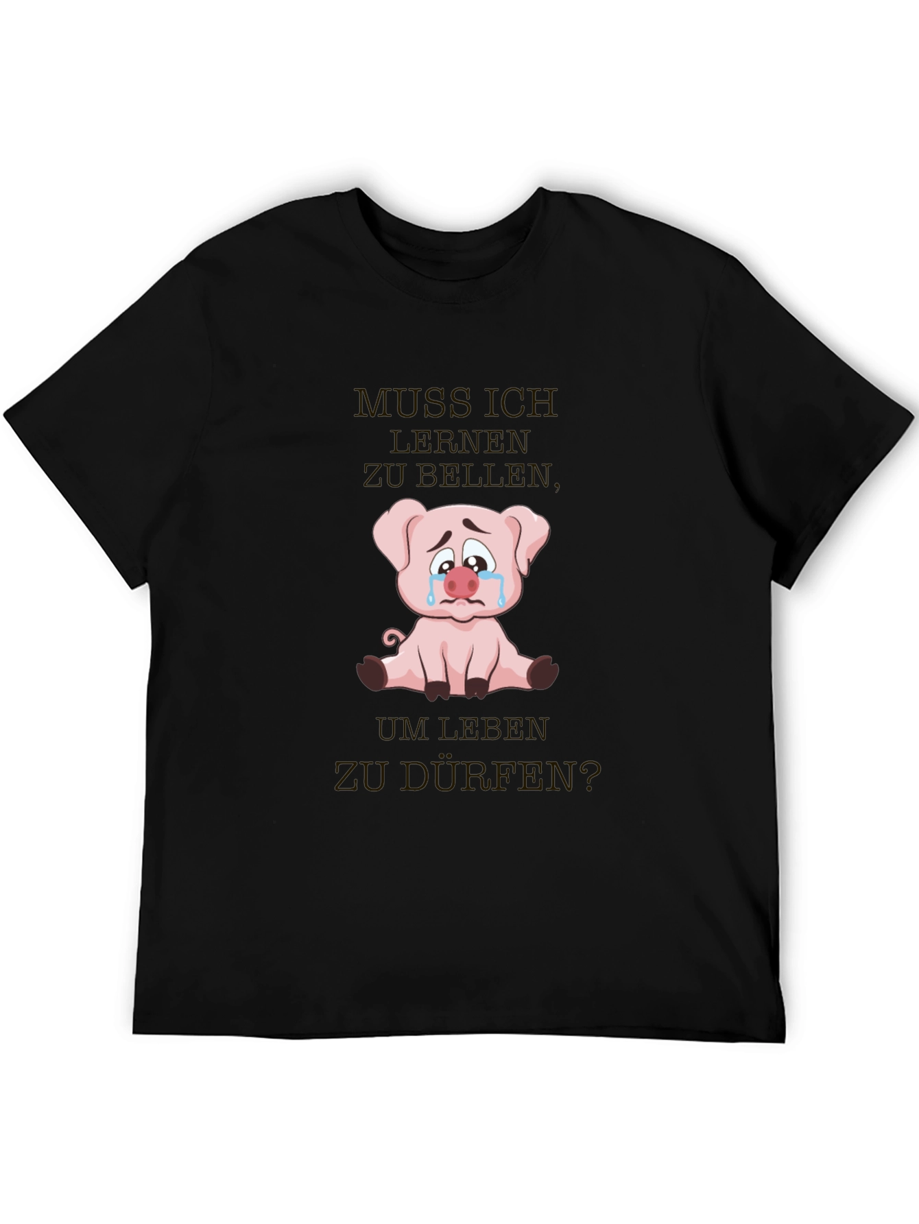 Sad Pig Graphic T-Shirt