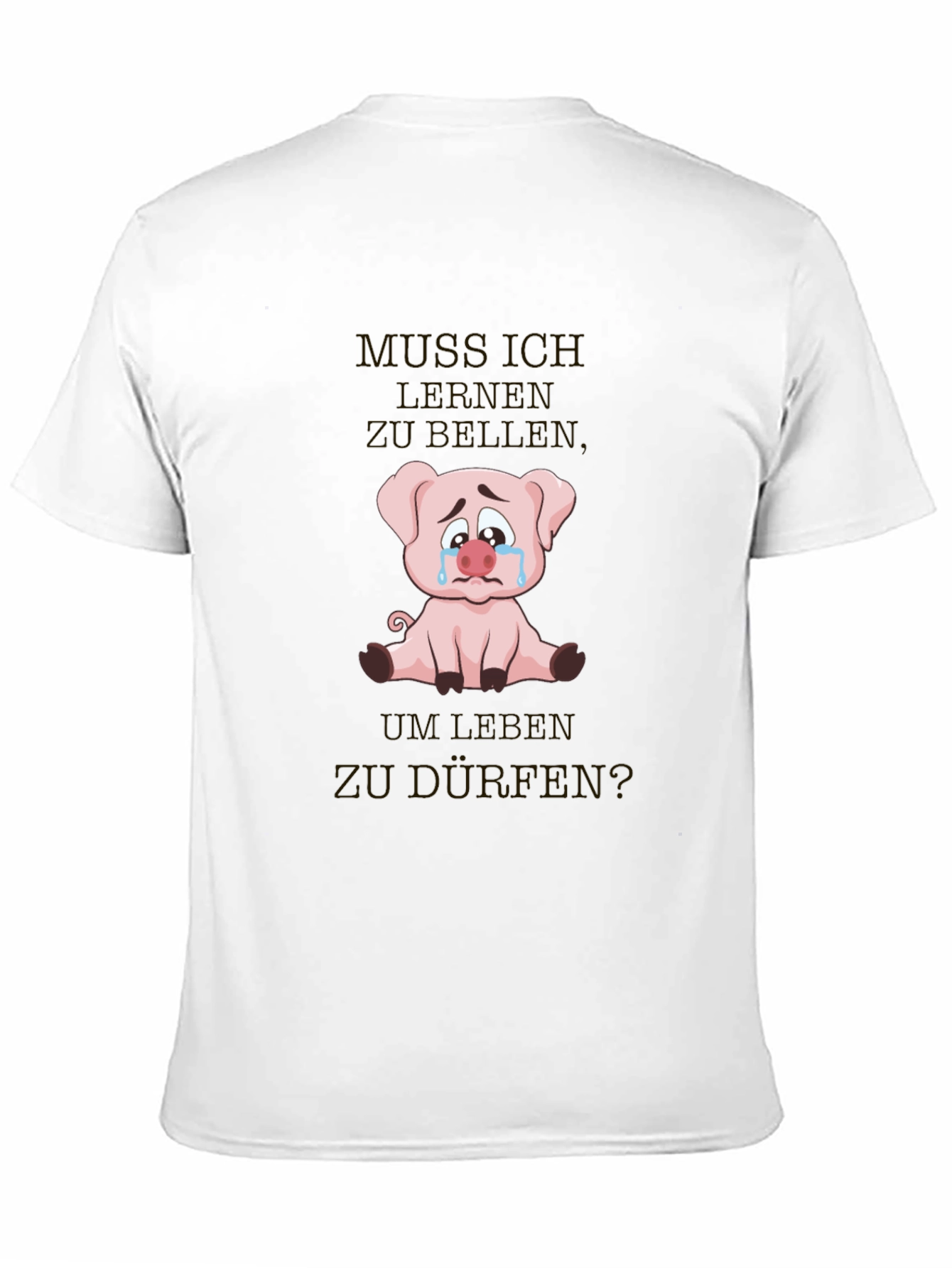 Sad Pig Graphic T-Shirt