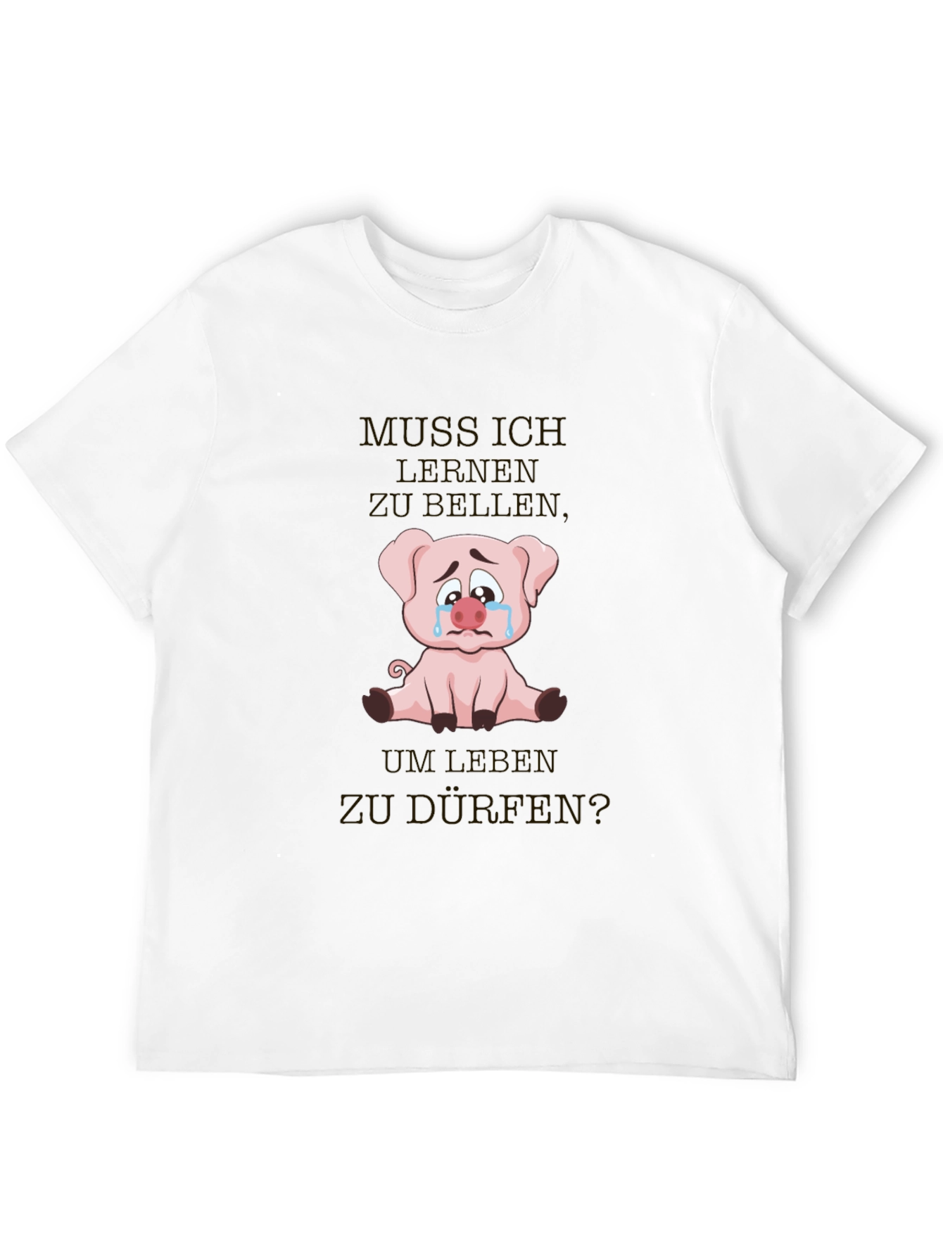 Sad Pig Graphic T-Shirt