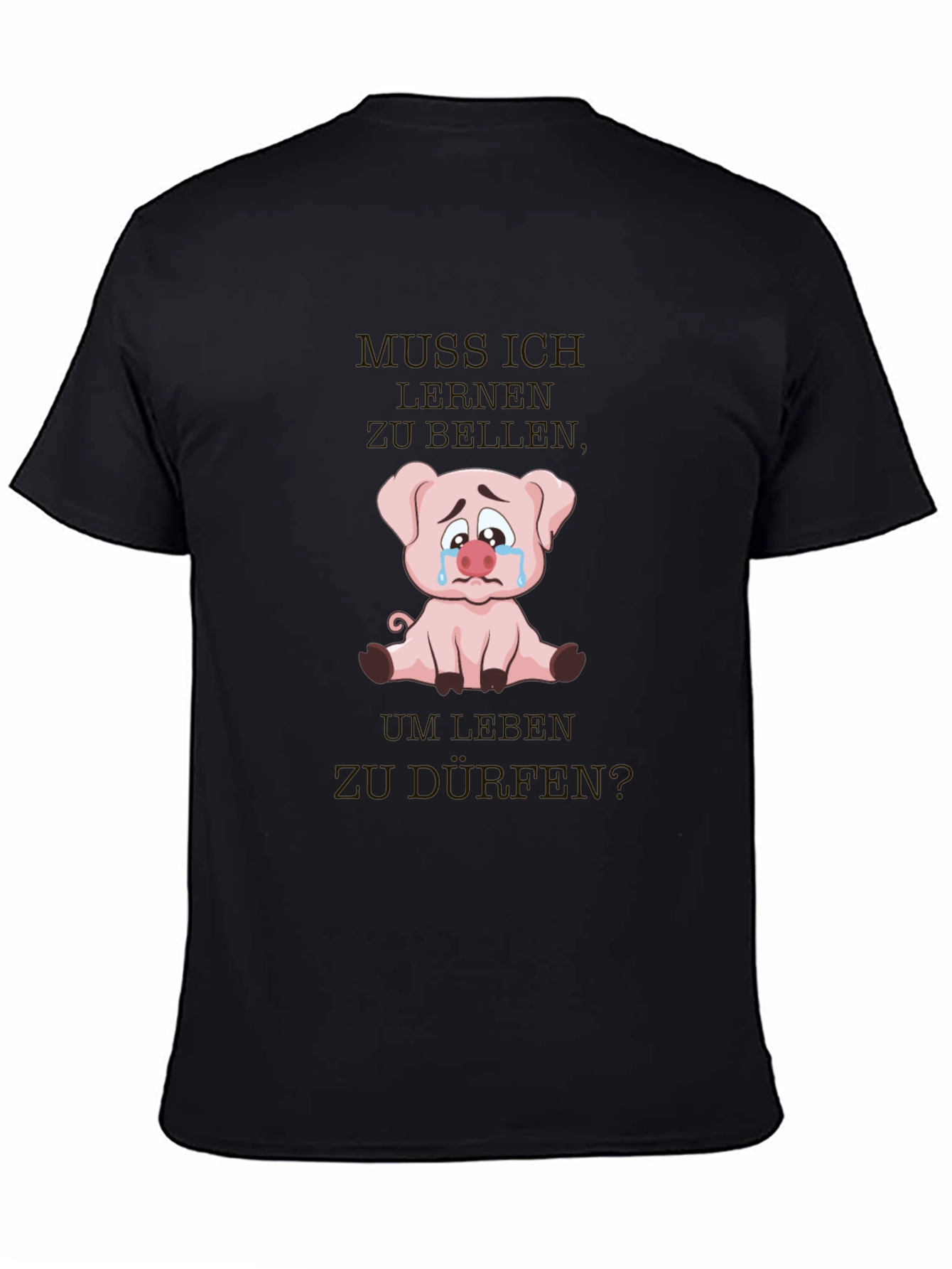 Sad Pig Graphic T-Shirt