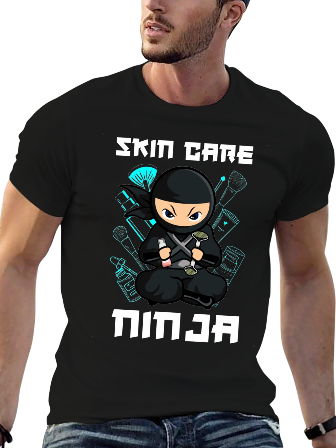 Skin Care Ninja Black T-Shirt
