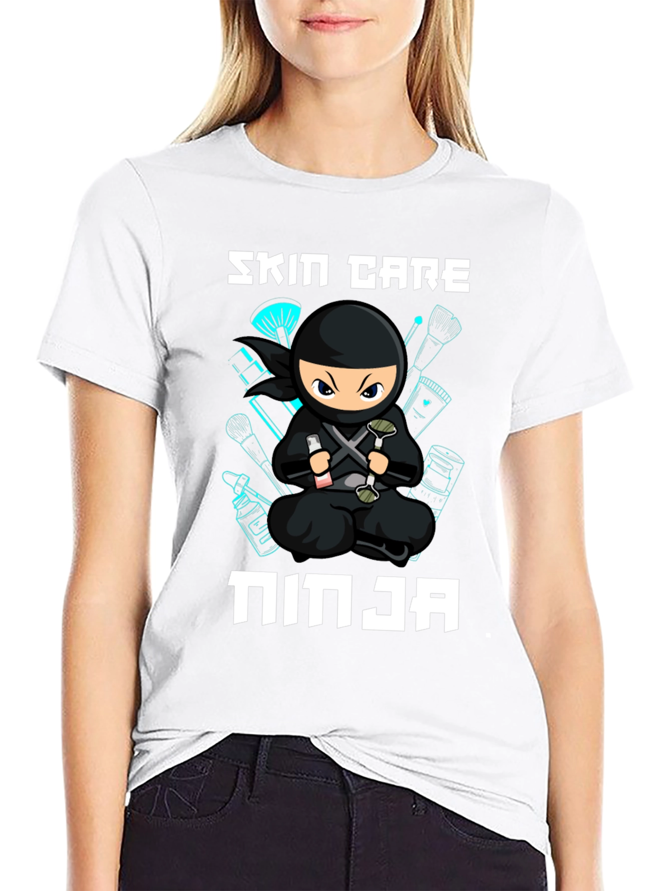 Skin Care Ninja Black T-Shirt