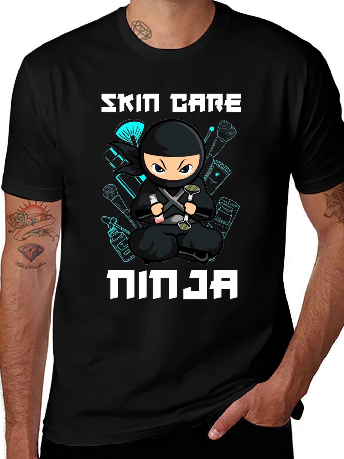 Skin Care Ninja Black T-Shirt