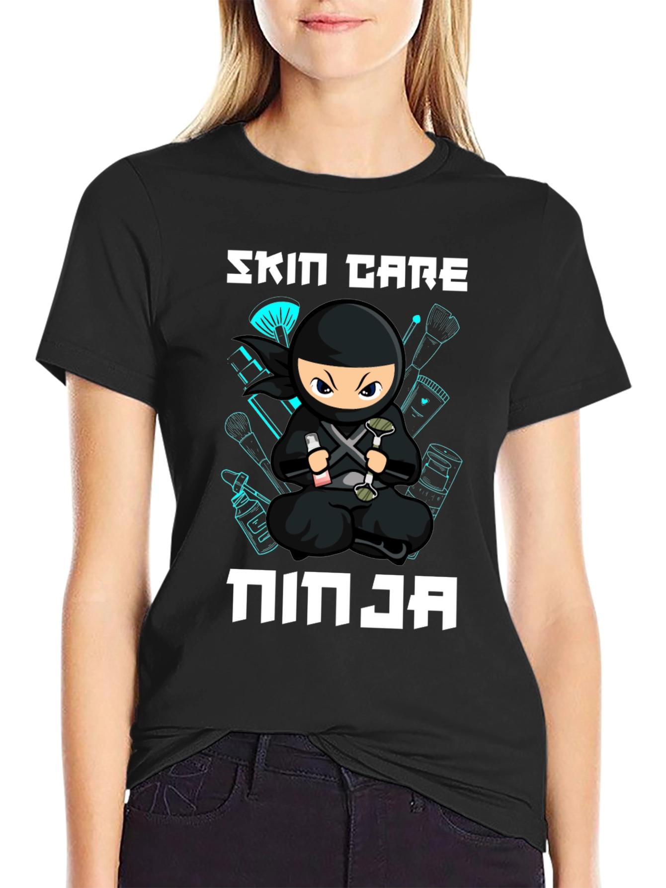 Skin Care Ninja Black T-Shirt