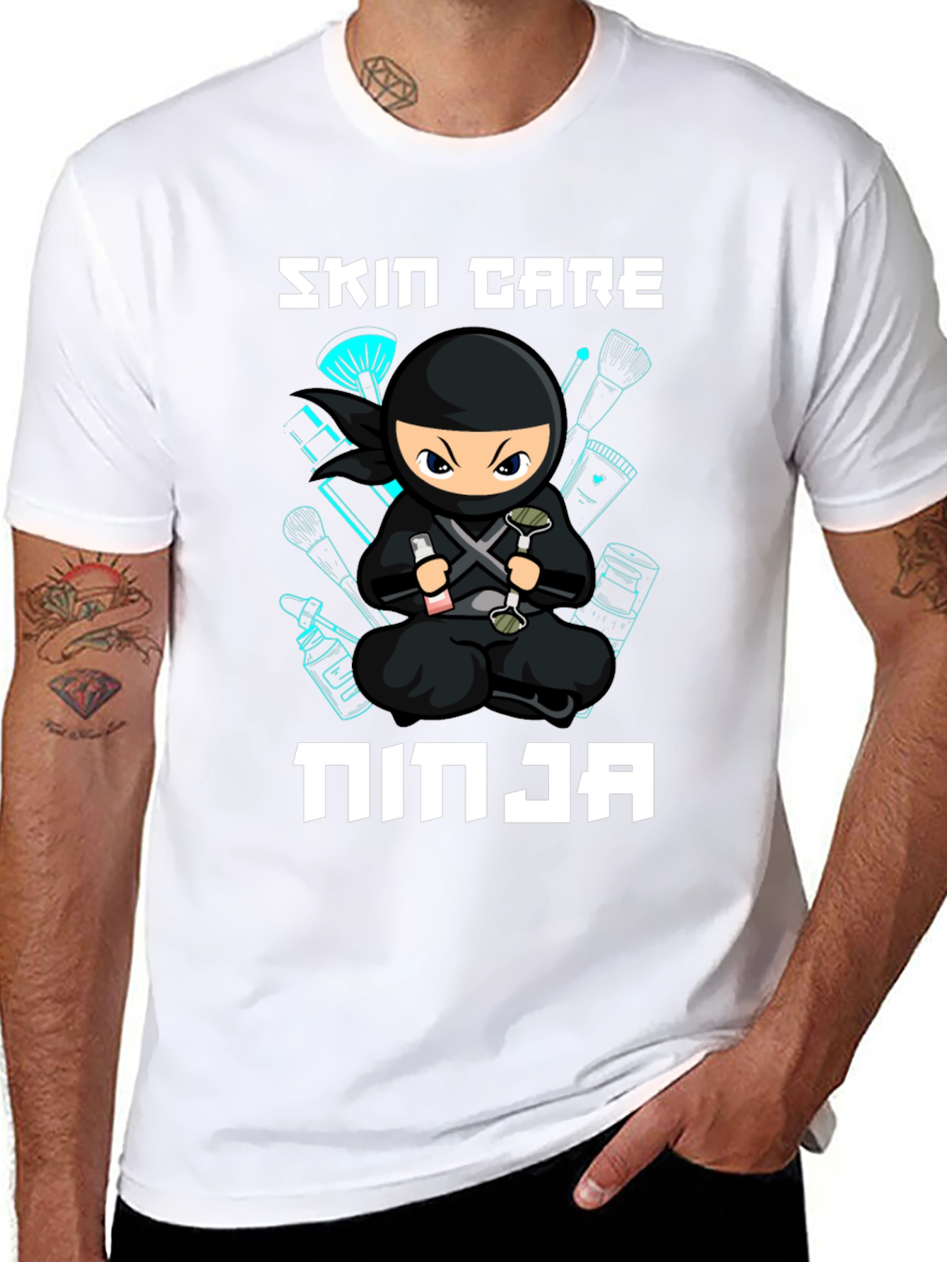 Skin Care Ninja Black T-Shirt