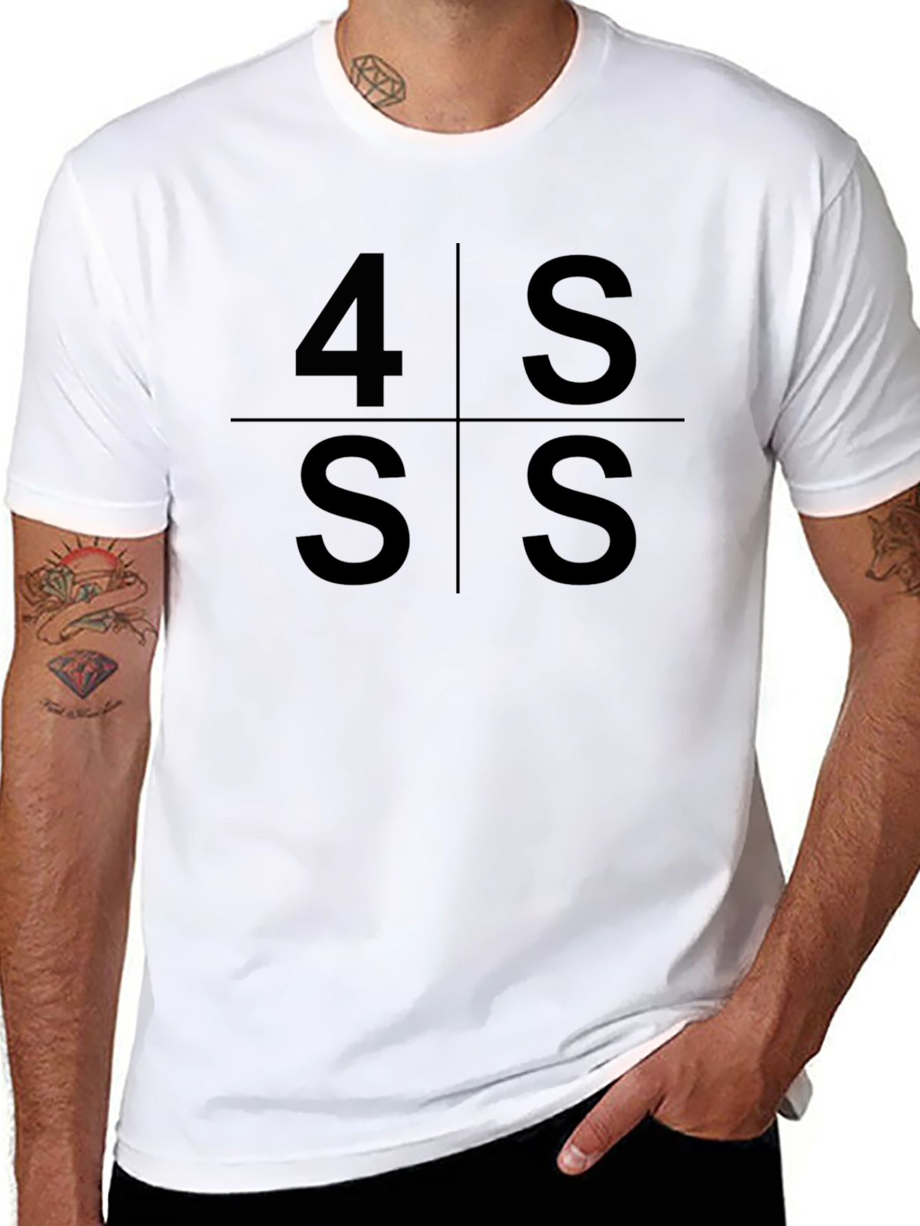 4 Ss Graphic T-Shirt - Black