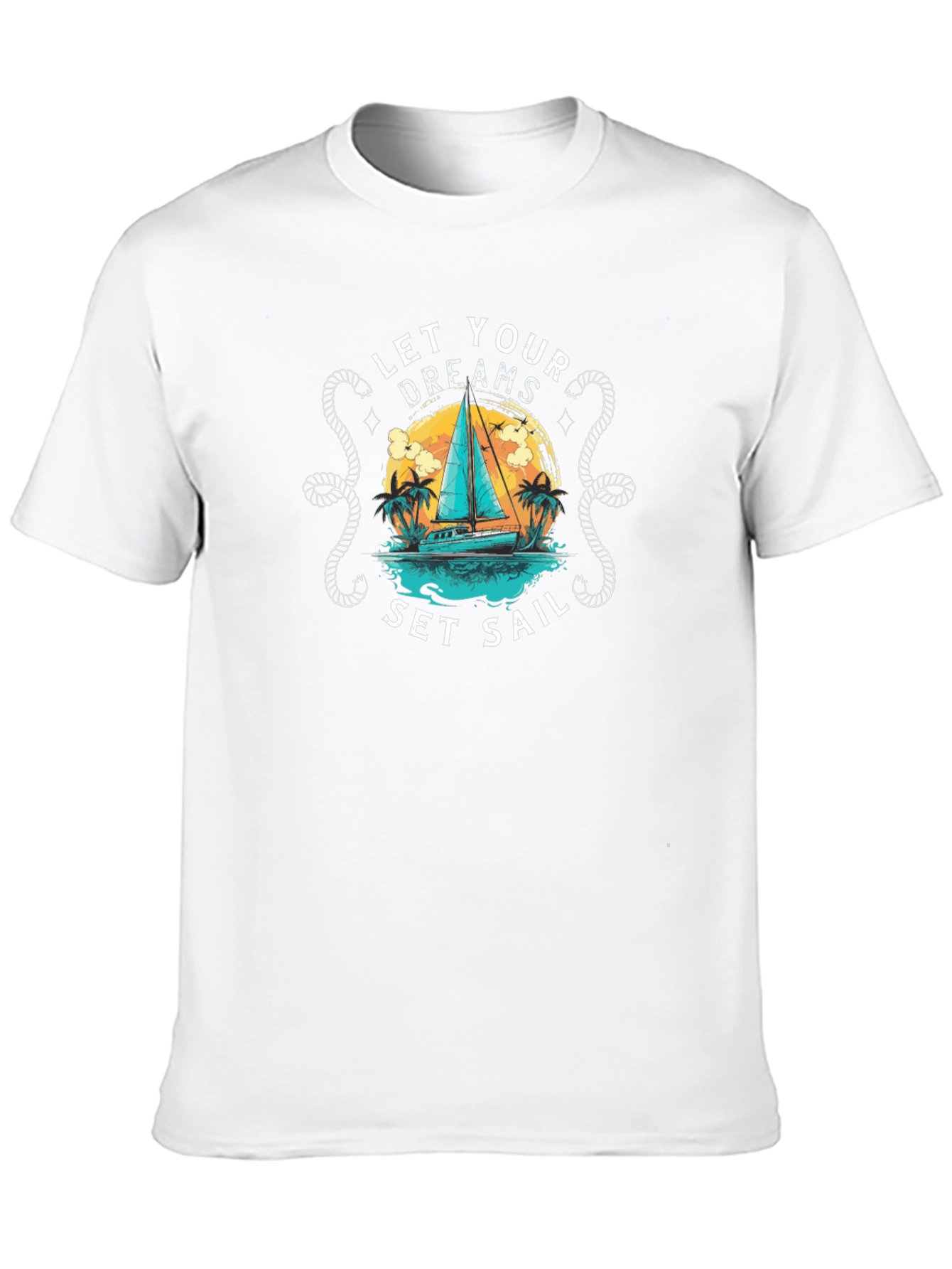 Let Your Dreams Set Sail T-Shirt - Black