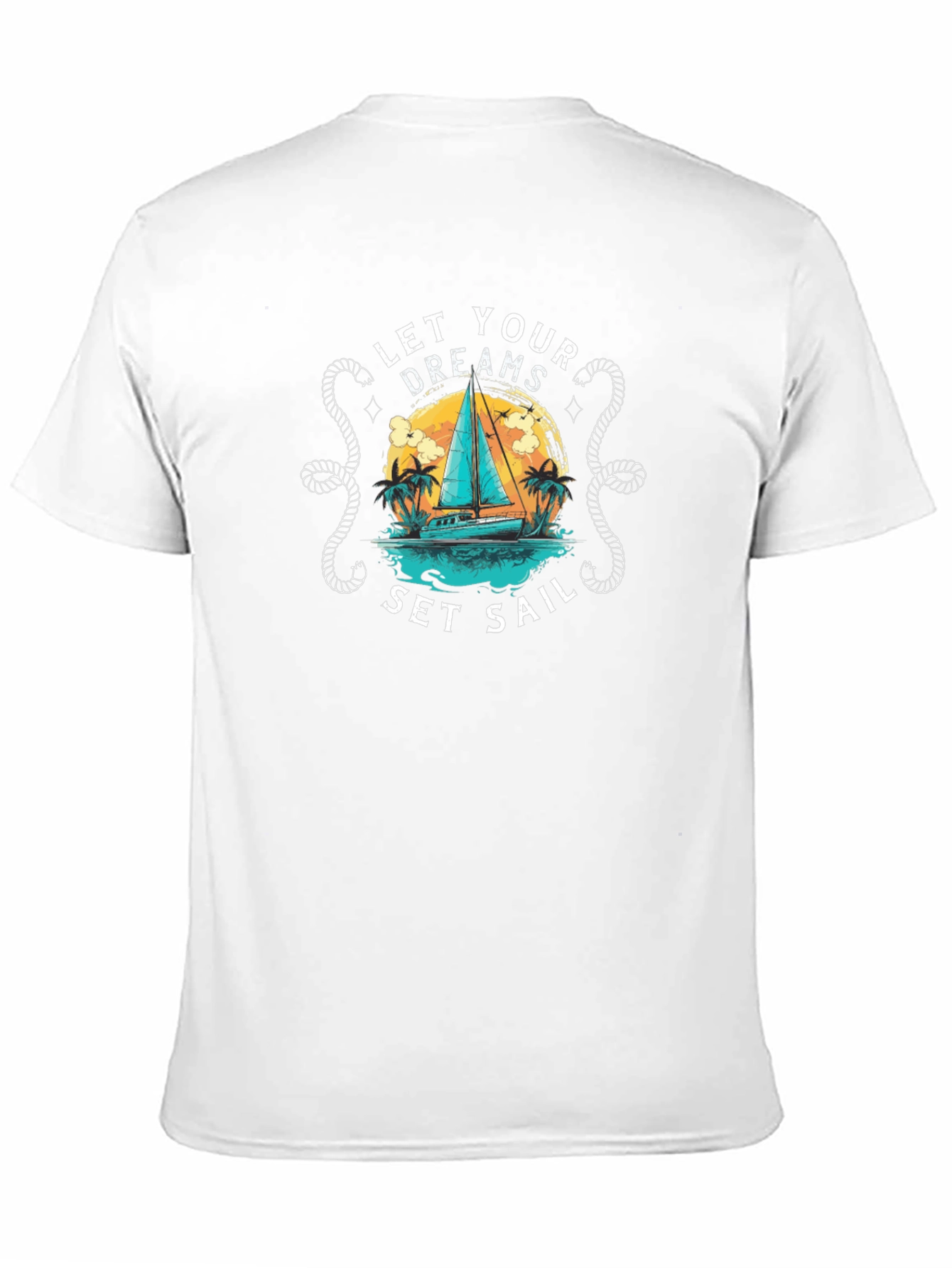 Let Your Dreams Set Sail T-Shirt - Black