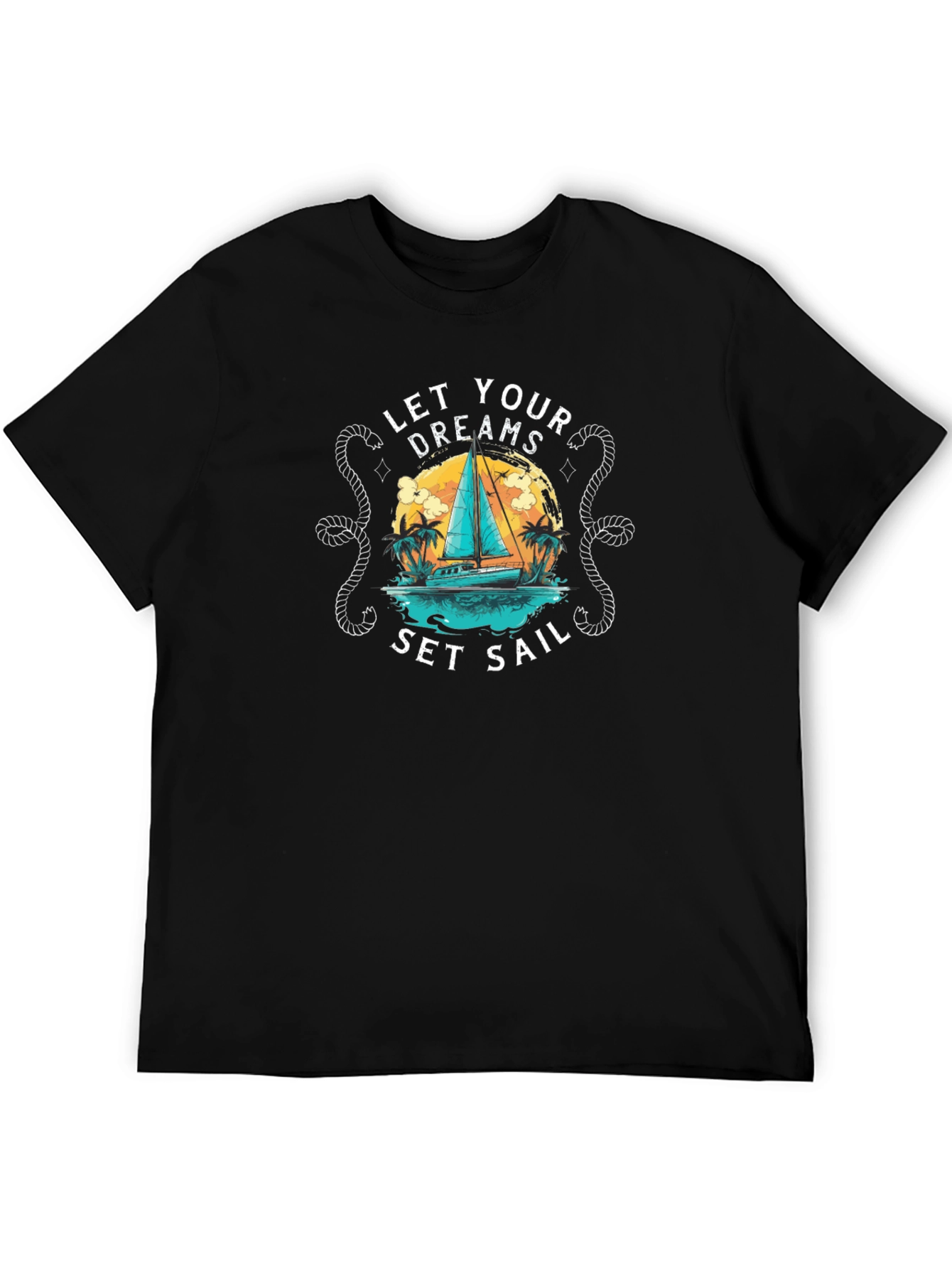 Let Your Dreams Set Sail T-Shirt - Black