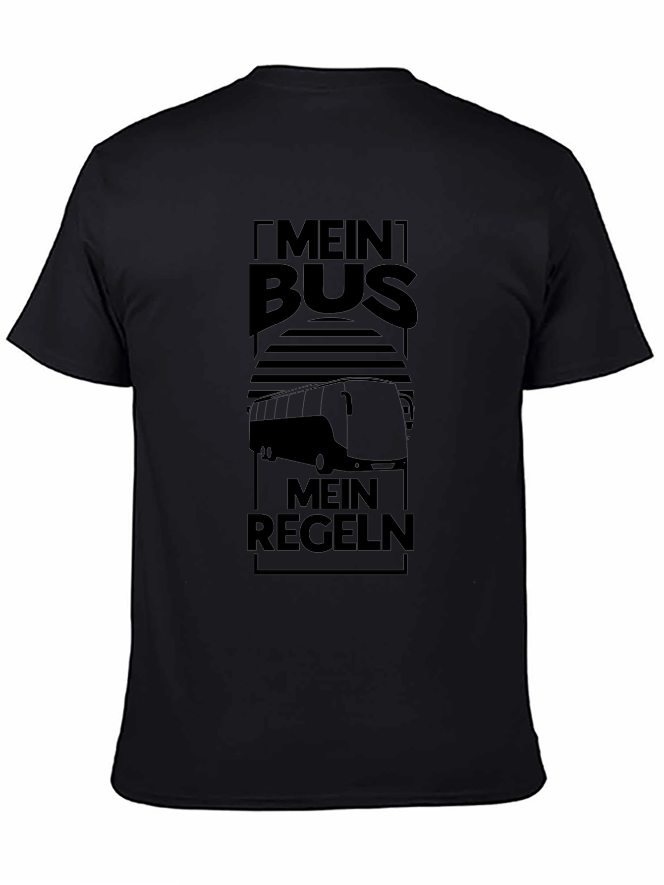 Mein Bus Regeln T-Shirt - Black Graphic Tee