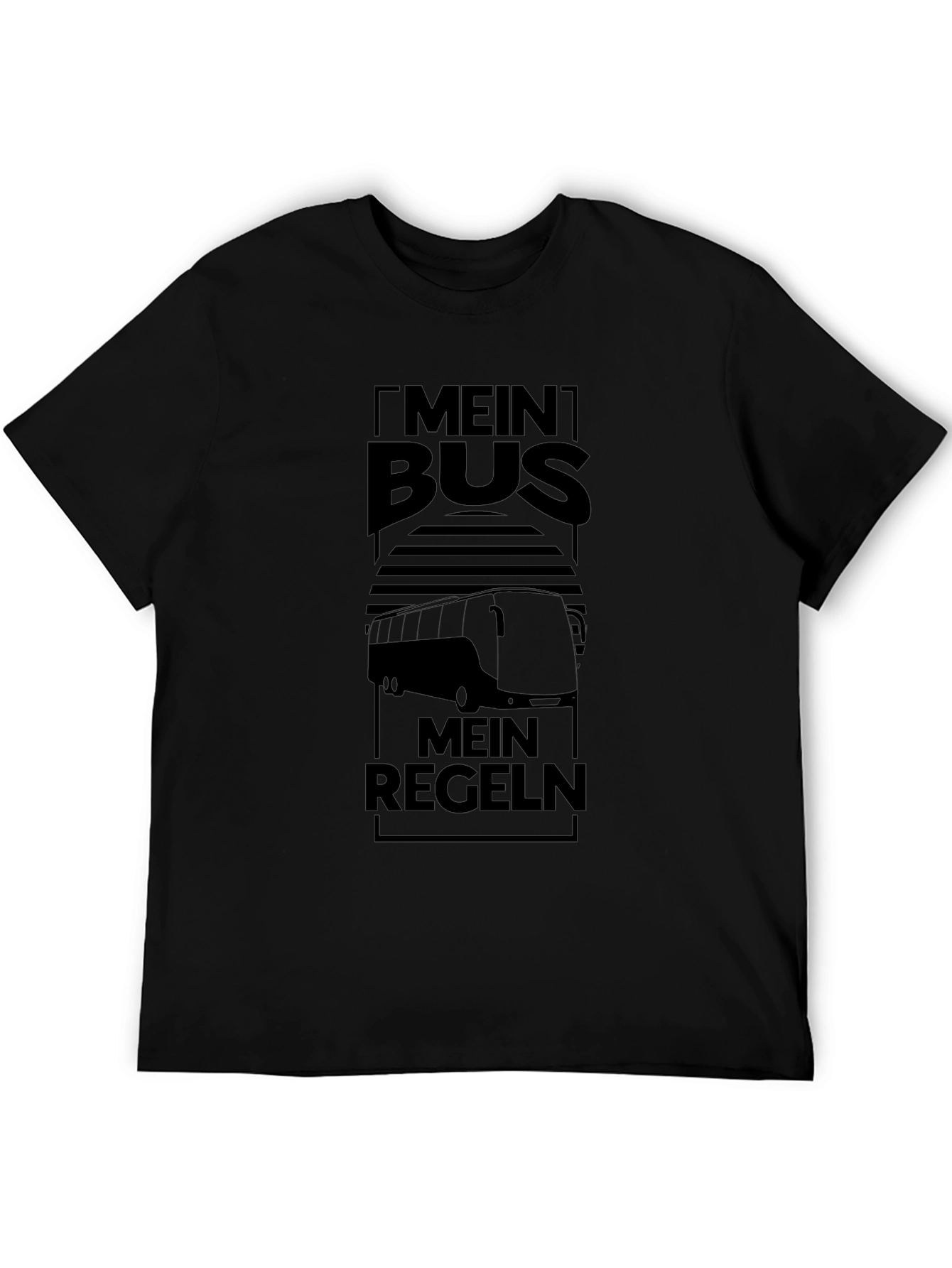 Mein Bus Regeln T-Shirt - Black Graphic Tee