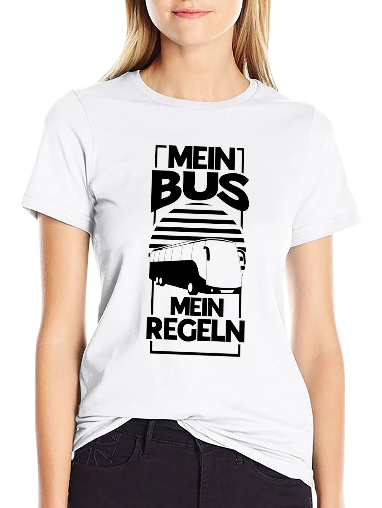 Mein Bus Regeln T-Shirt - Black Graphic Tee