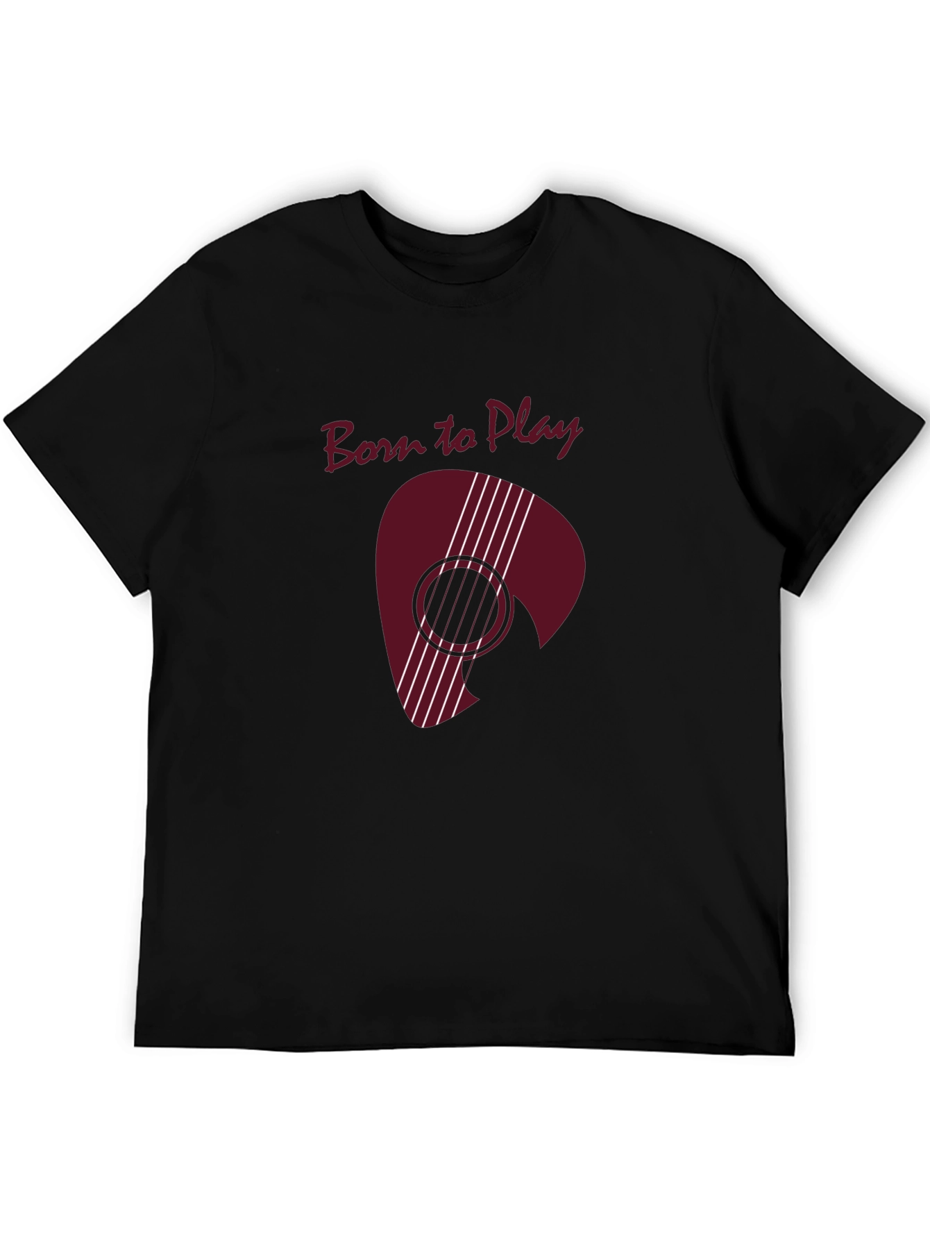 Born to Play Guitar Pick Graphic Tee