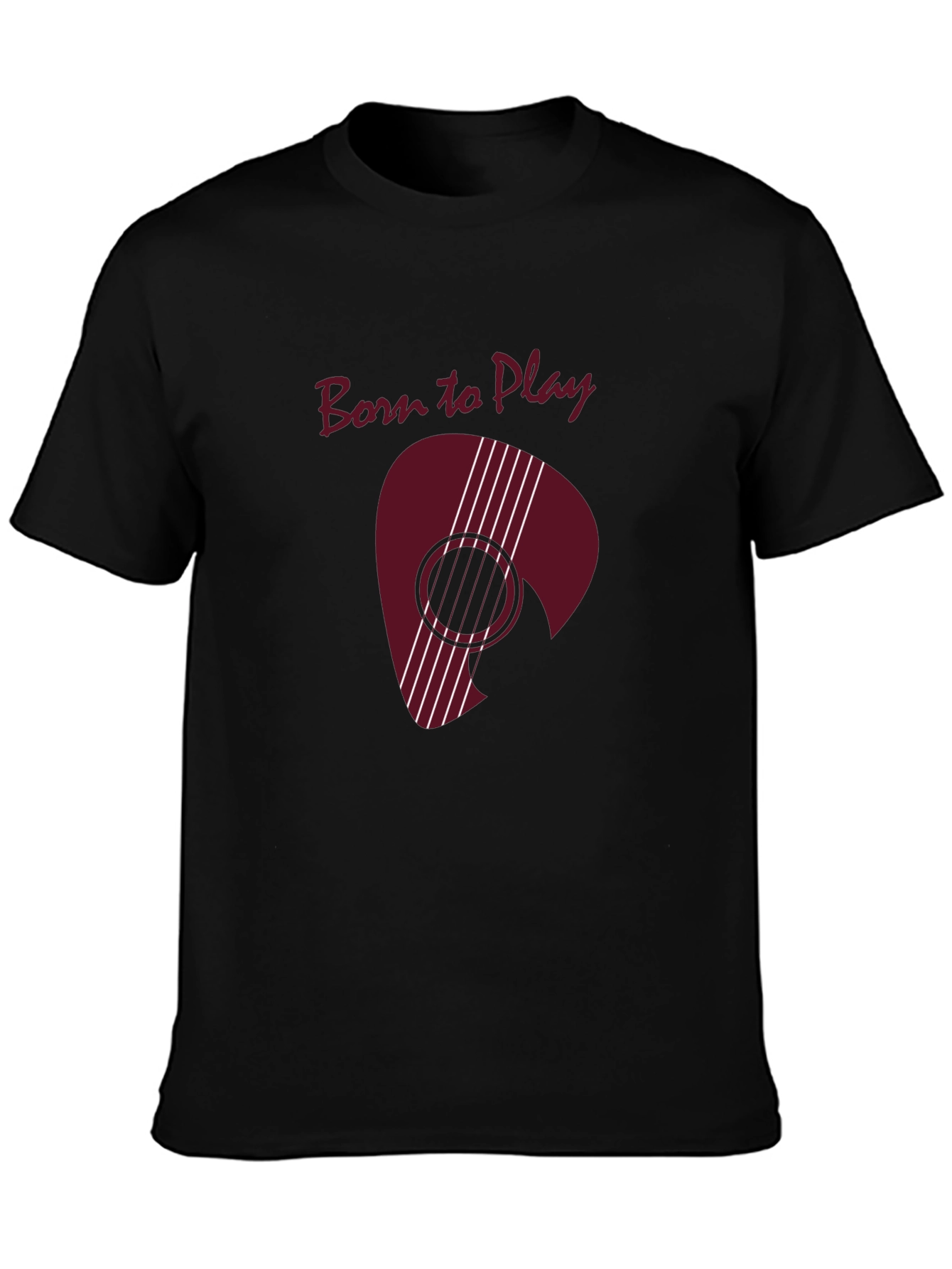 Born to Play Guitar Pick Graphic Tee
