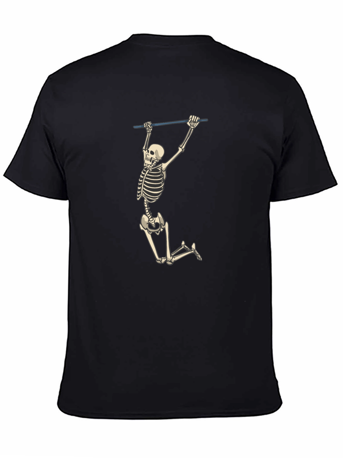 Skeleton Pull-Up Graphic Tee - Halloween Fun!