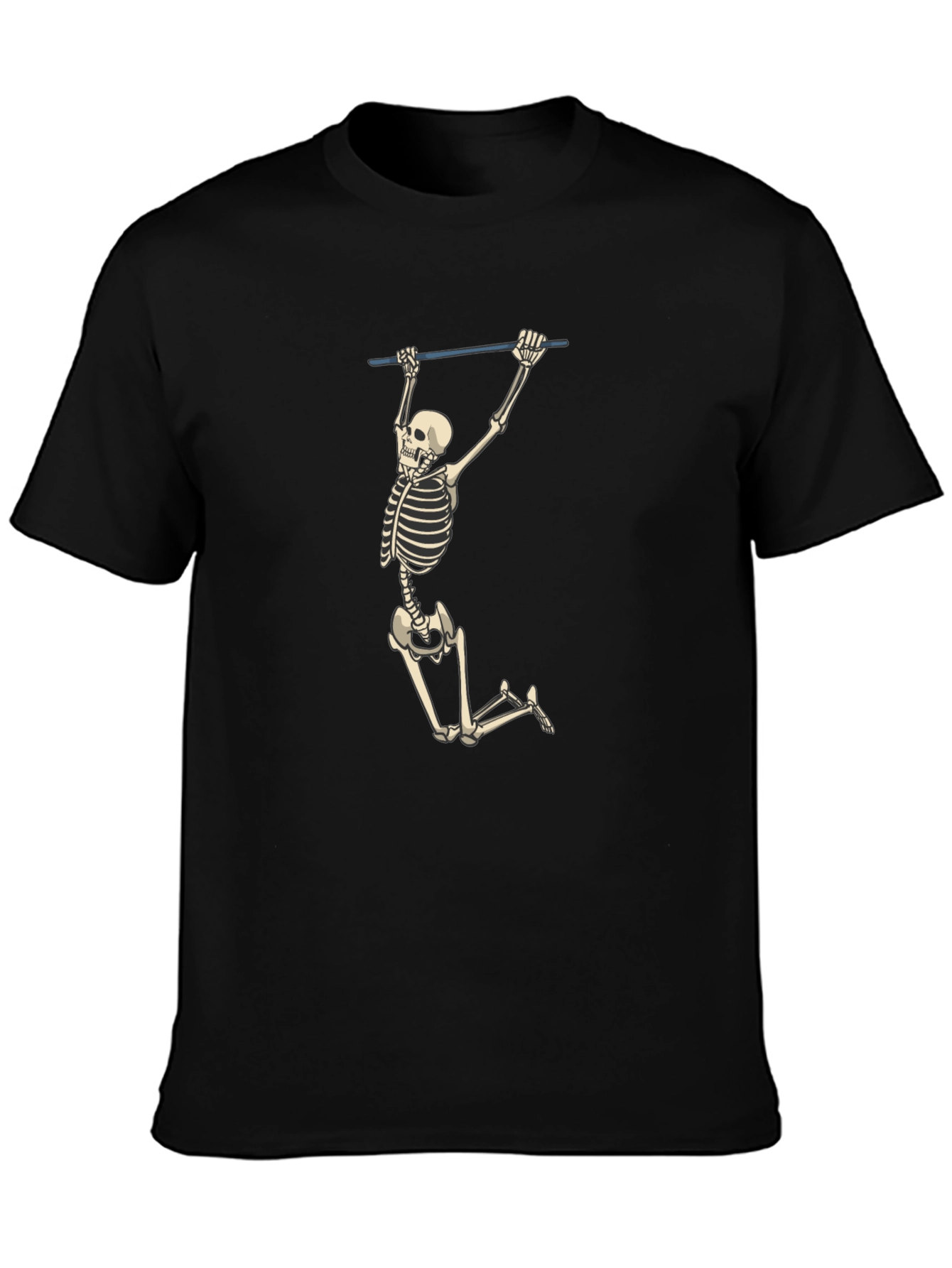 Skeleton Pull-Up Graphic Tee - Halloween Fun!