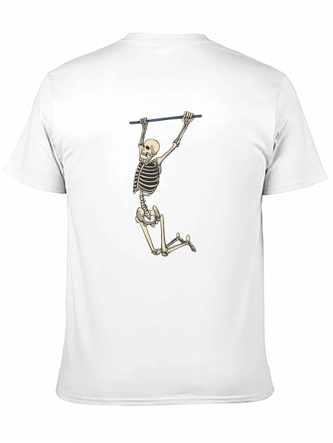 Skeleton Pull-Up Graphic Tee - Halloween Fun!