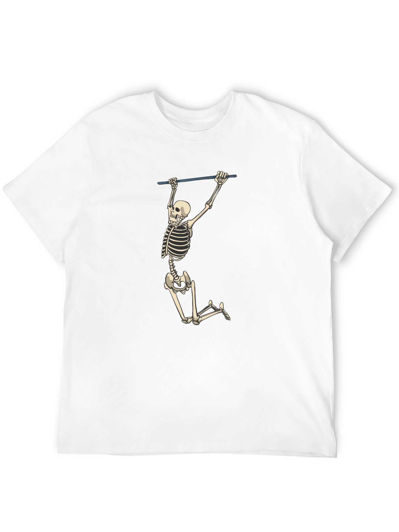 Skeleton Pull-Up Graphic Tee - Halloween Fun!