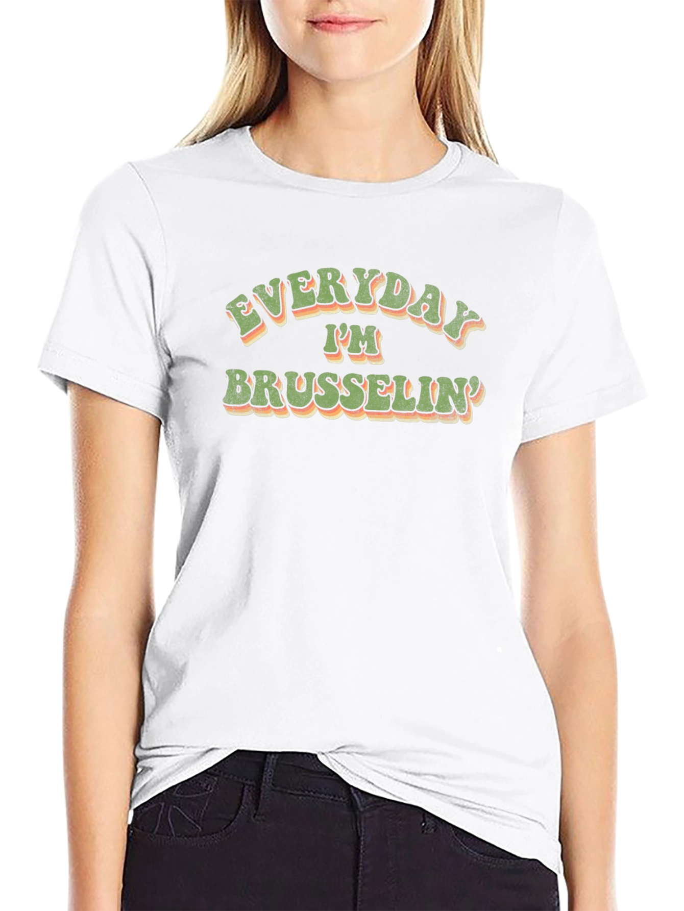 Everyday Im Brusselsin Black T-Shirt