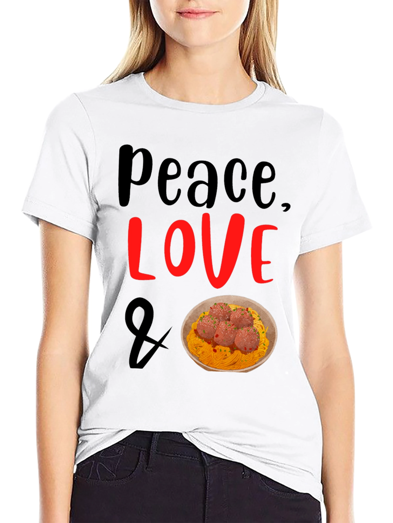 Peace Love Spaghetti T-Shirt