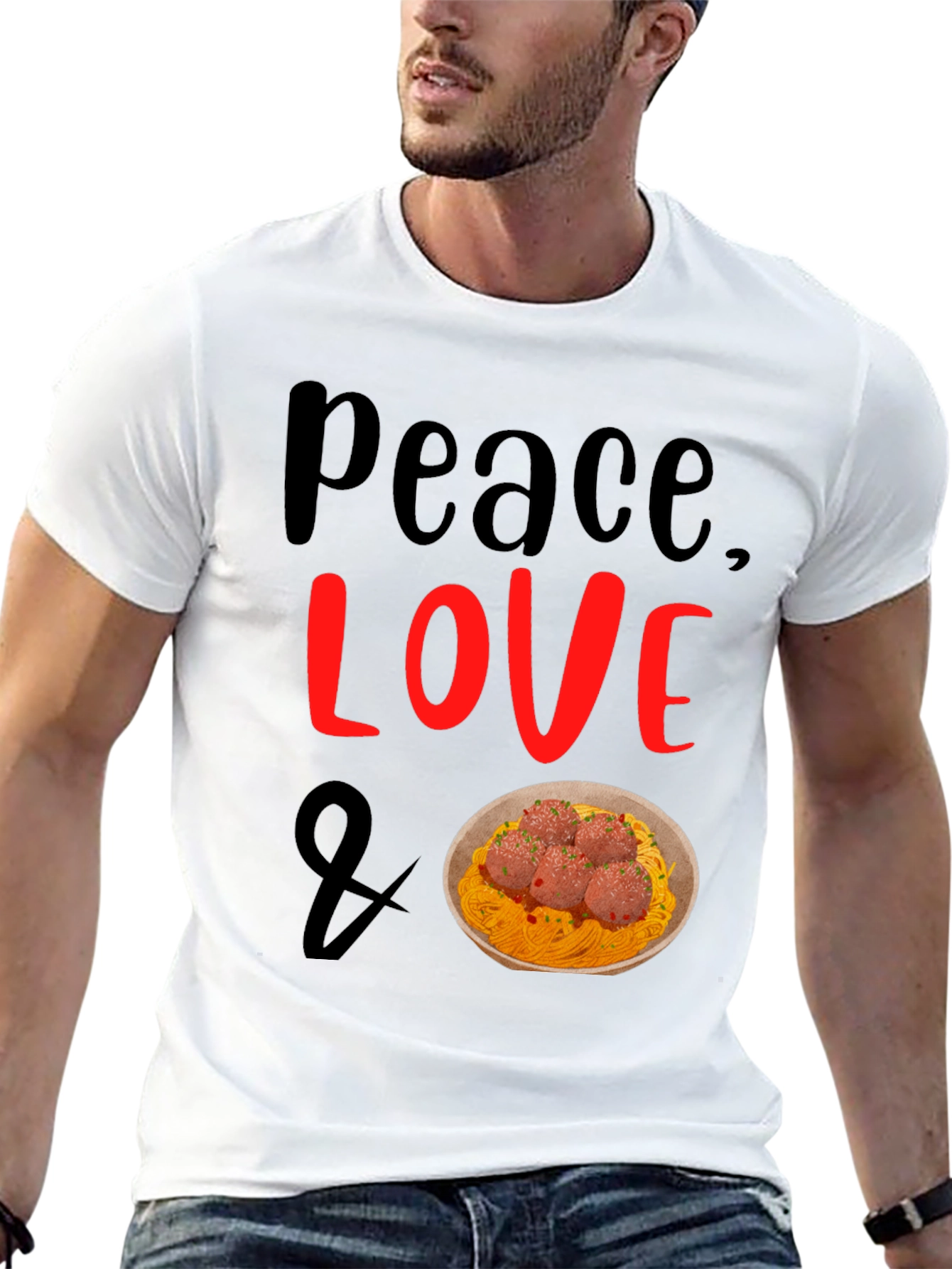 Peace Love Spaghetti T-Shirt