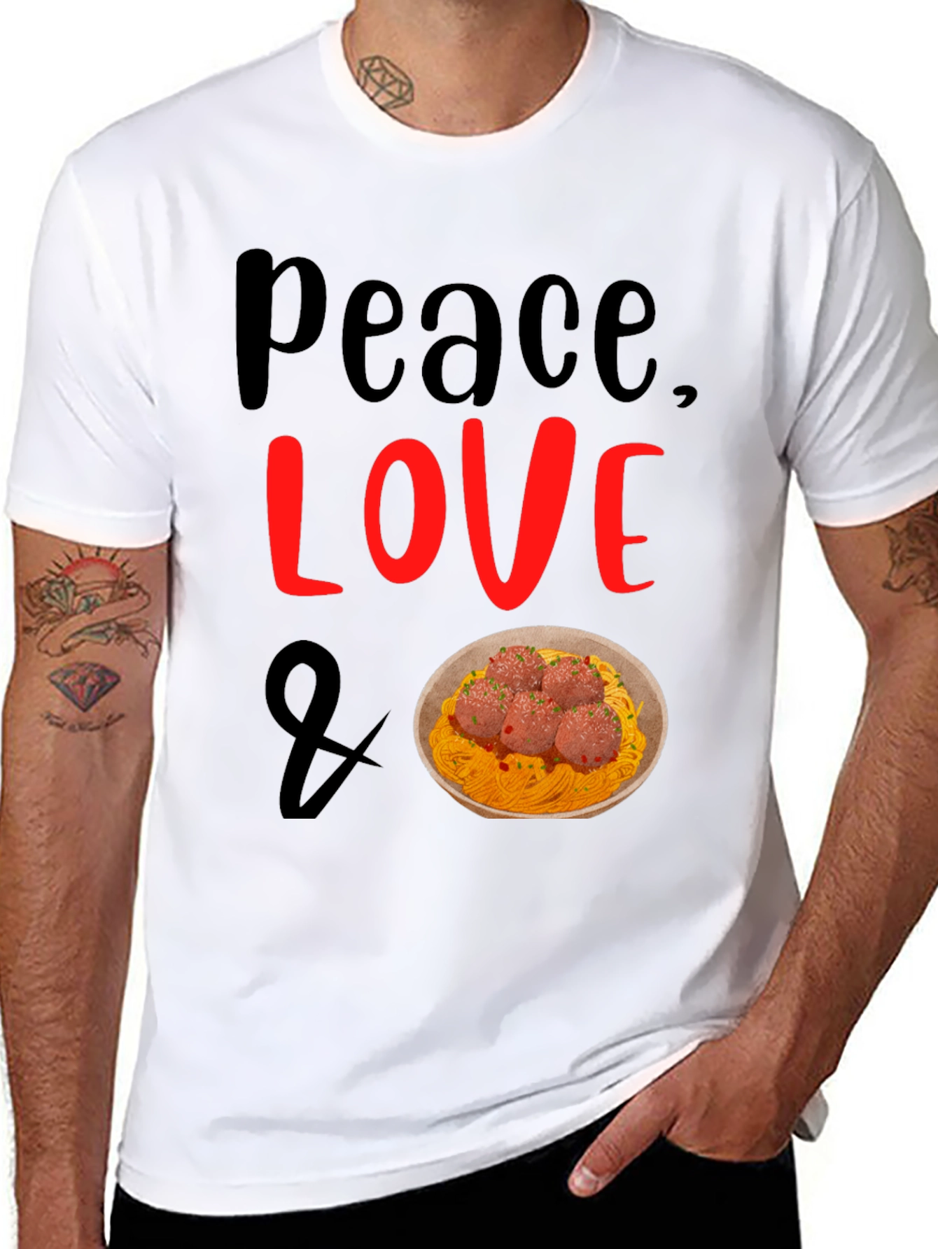 Peace Love Spaghetti T-Shirt