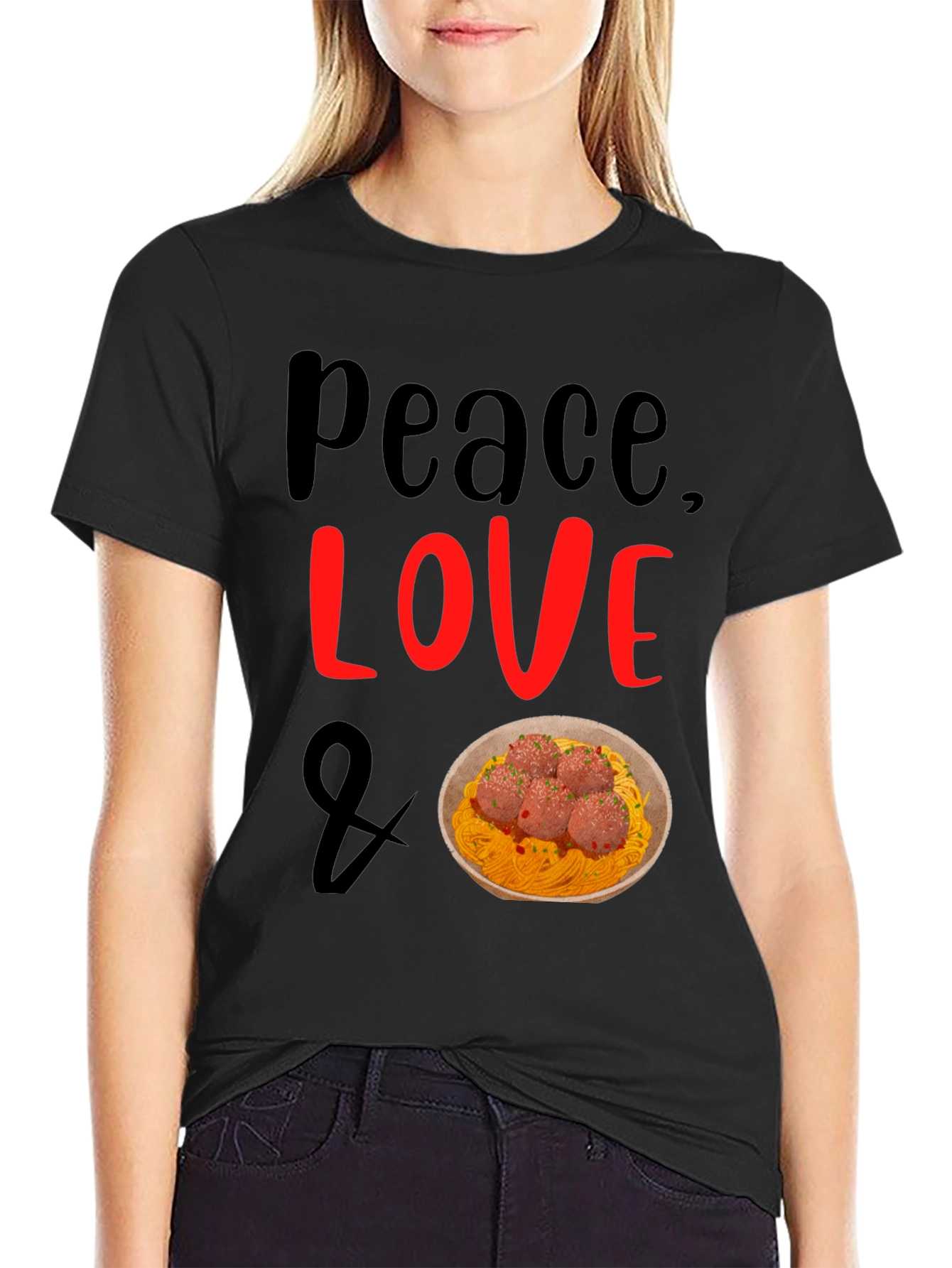 Peace Love Spaghetti T-Shirt