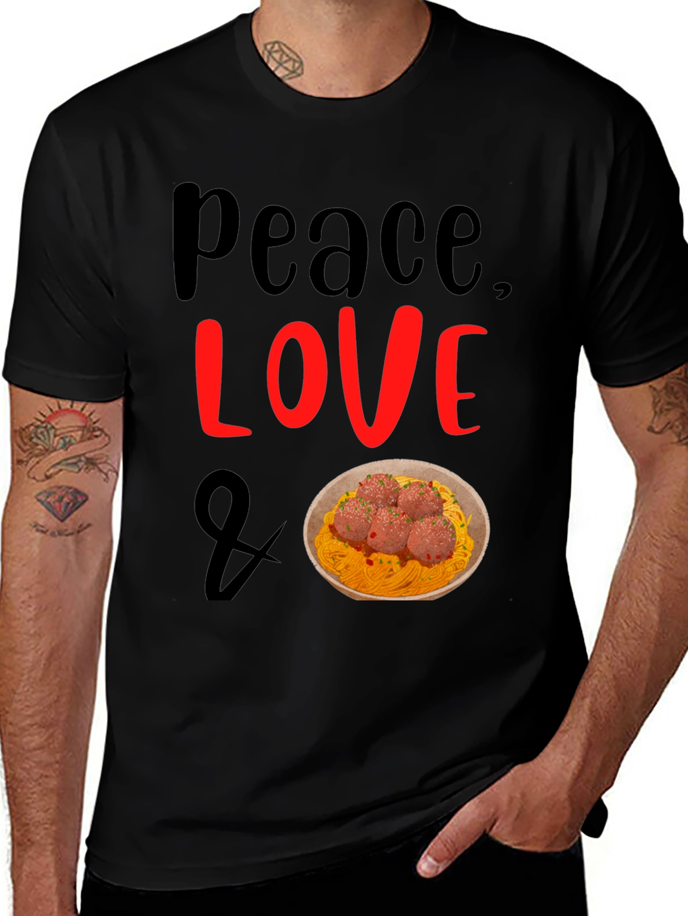Peace Love Spaghetti T-Shirt