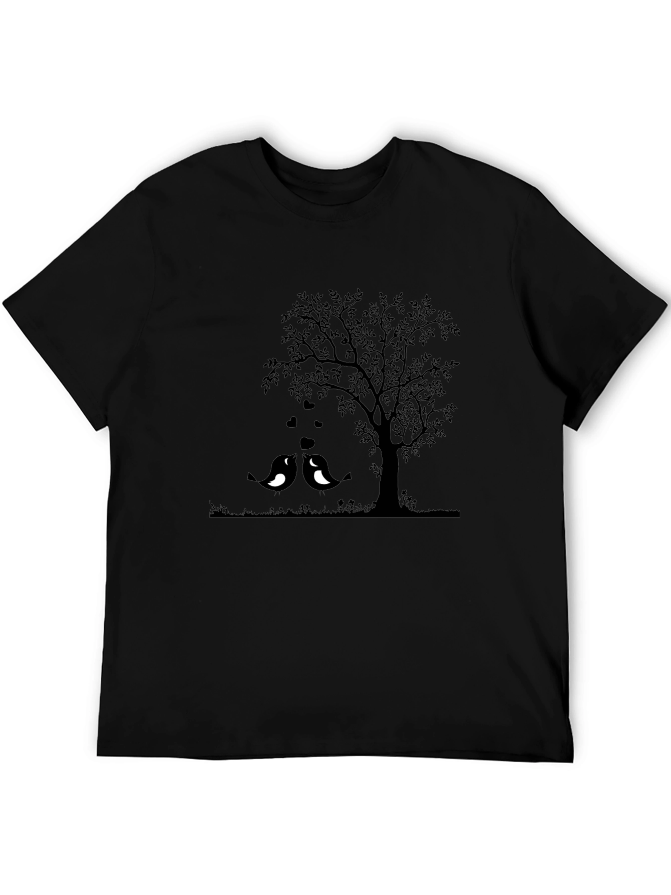 Love Birds Under Tree Graphic Tee