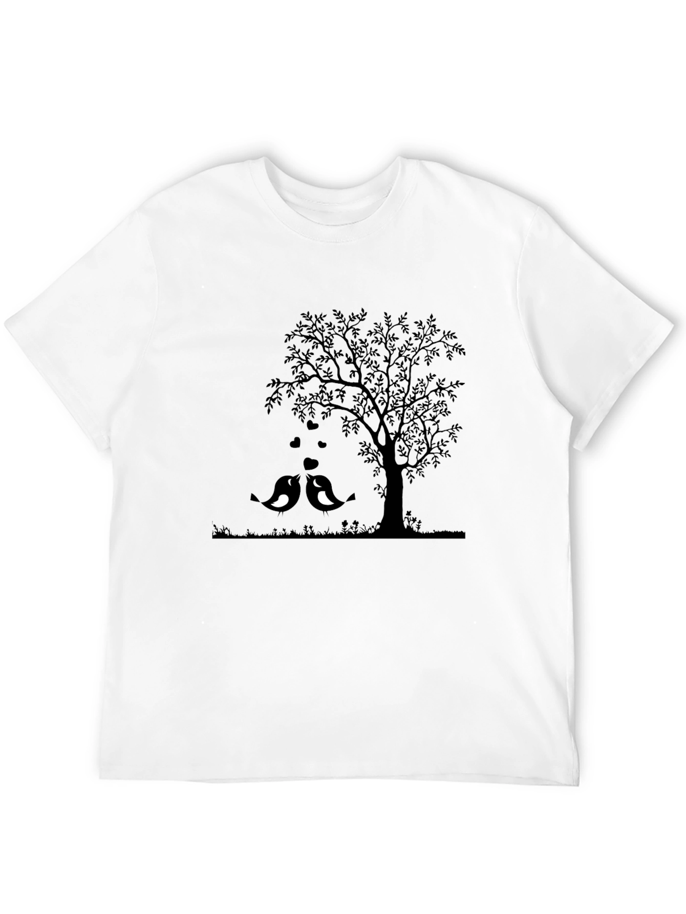 Love Birds Under Tree Graphic Tee