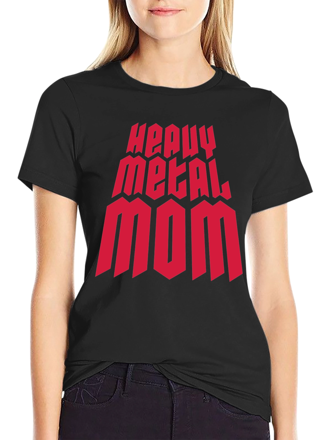 Heavy Metal Mom Graphic T-Shirt - Rocker Style Tee